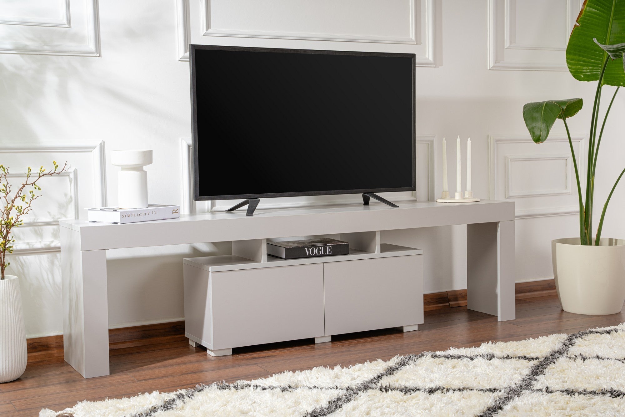 Enclave - Grey TV Stand