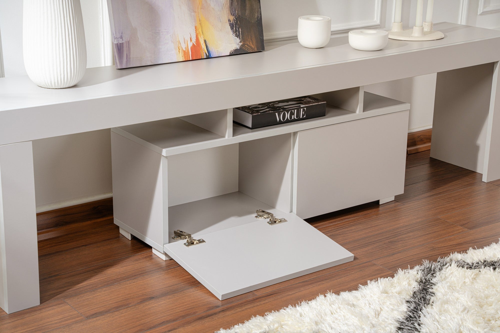 Enclave - Grey TV Stand