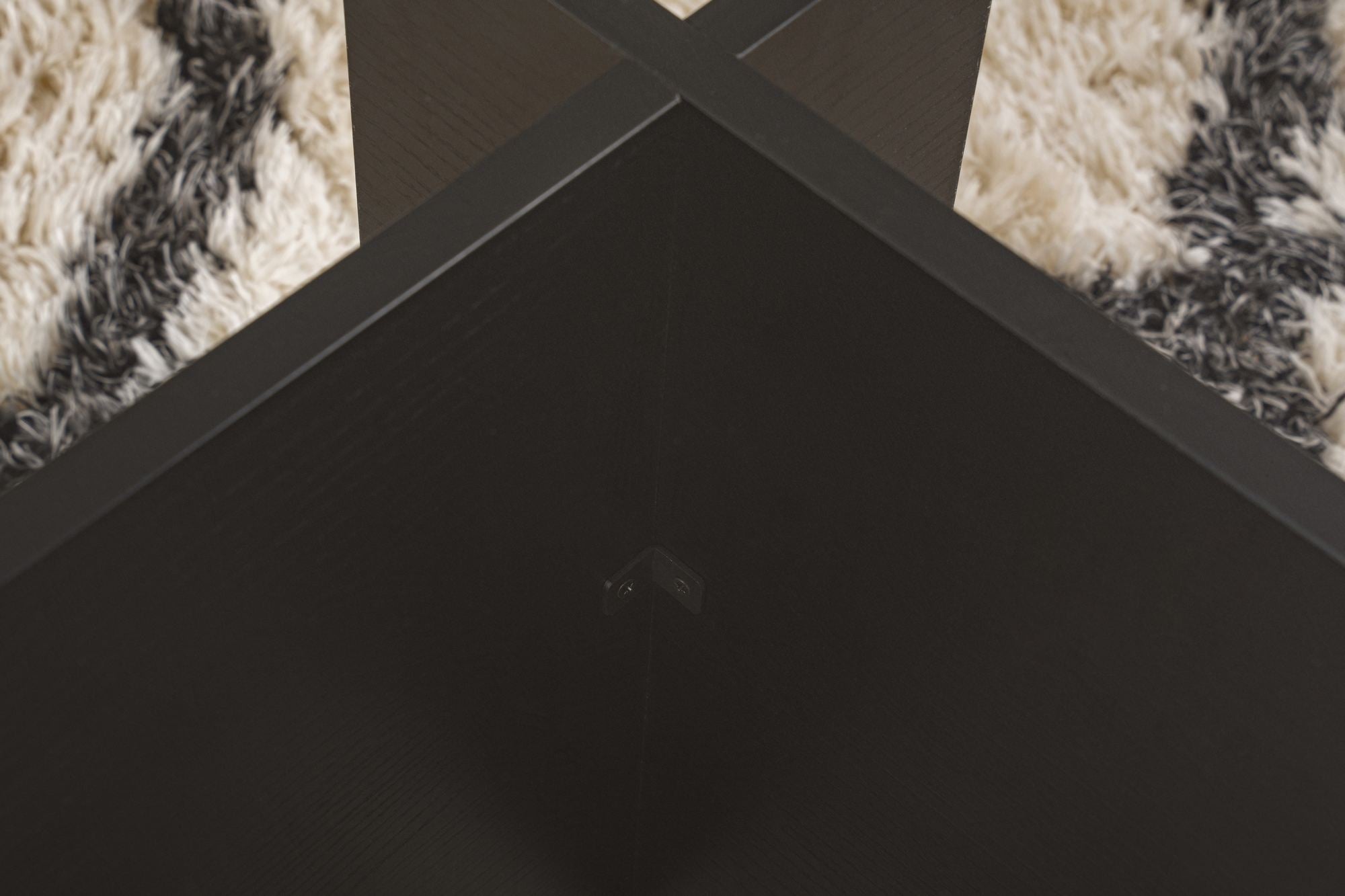 Vetrino - Wood Black Coffee Table
