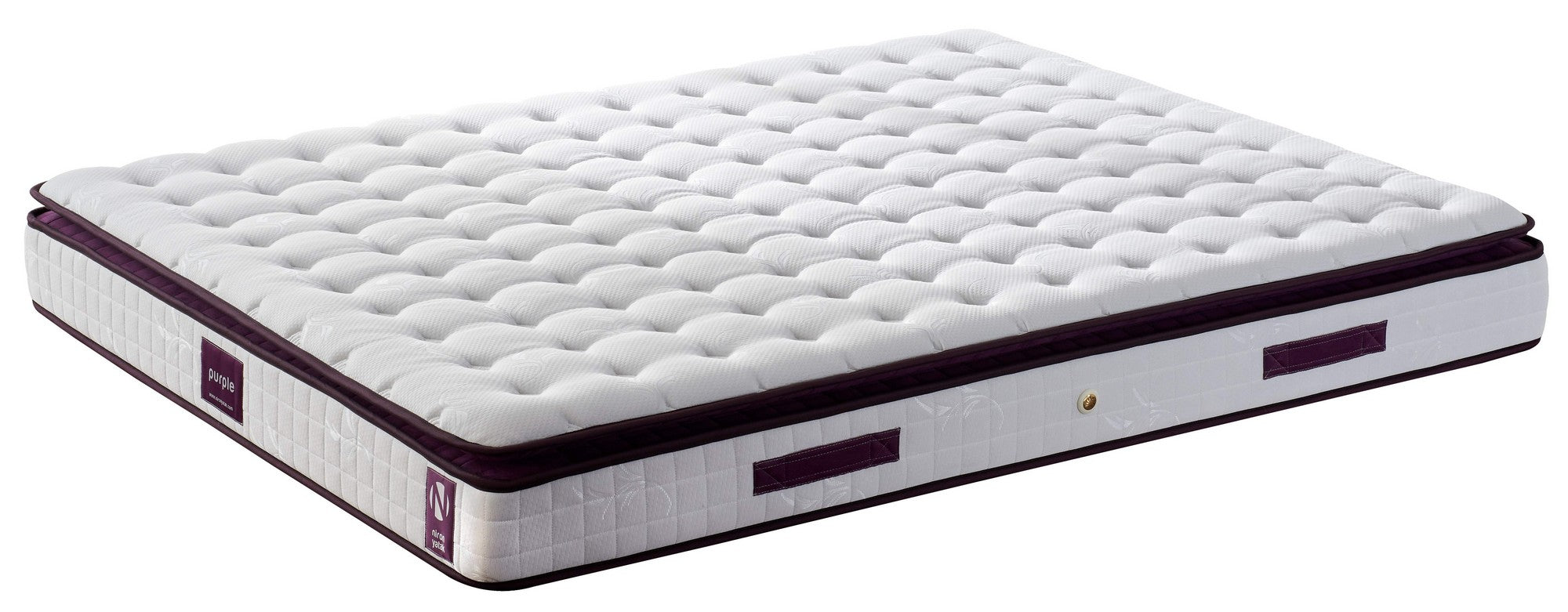 Purple 140x190 cm Dubbelstorlek Vadderad Mjuk Madrass Madrass