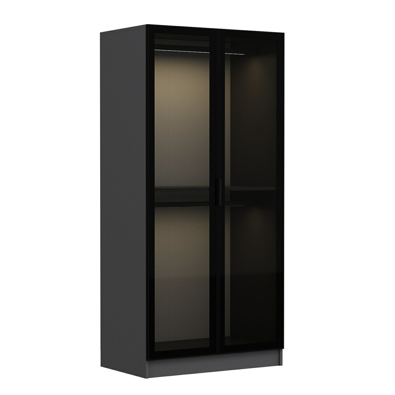 Kale Glass Anthracite - 190 Garderob