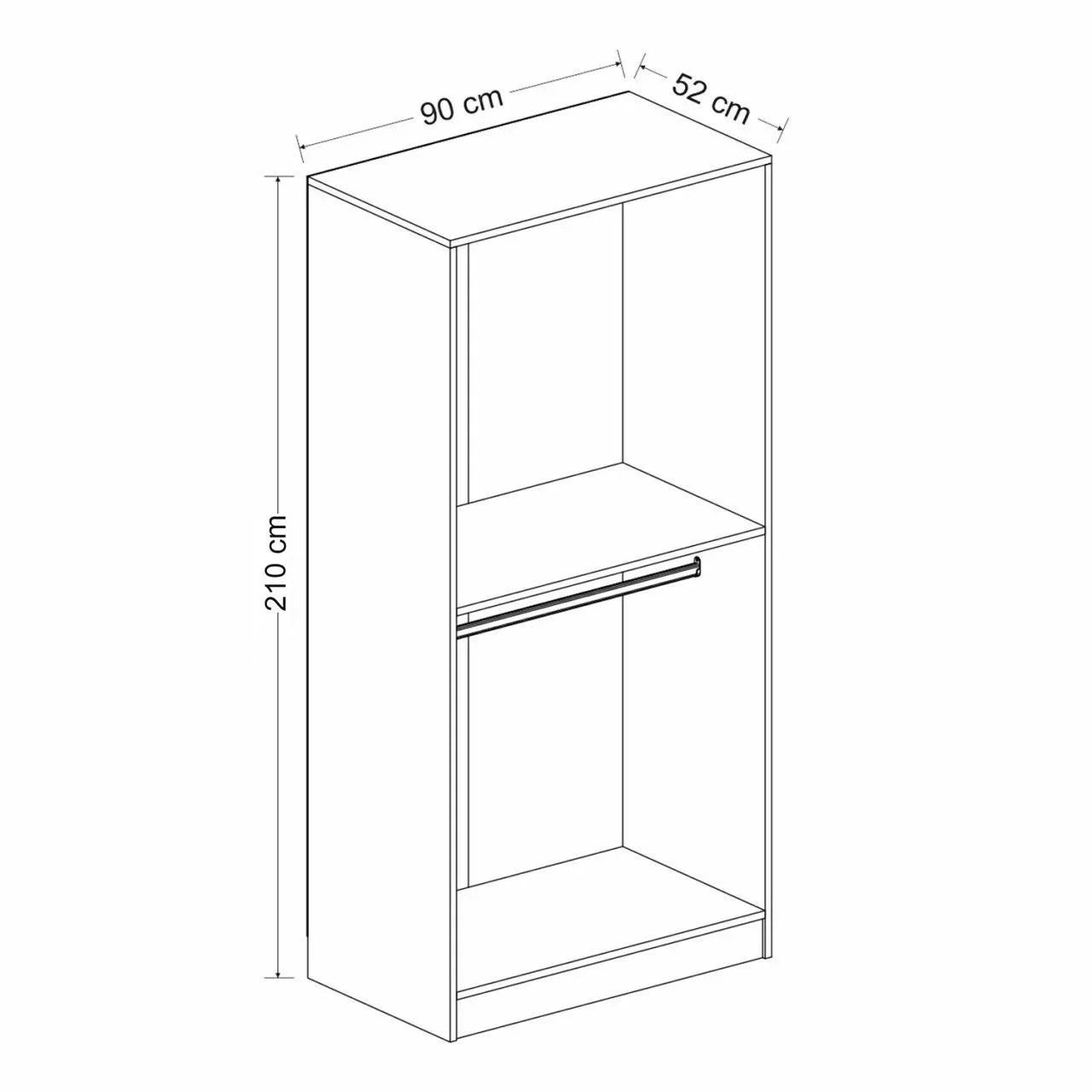 Kale Glass Anthracite - 210 Garderob