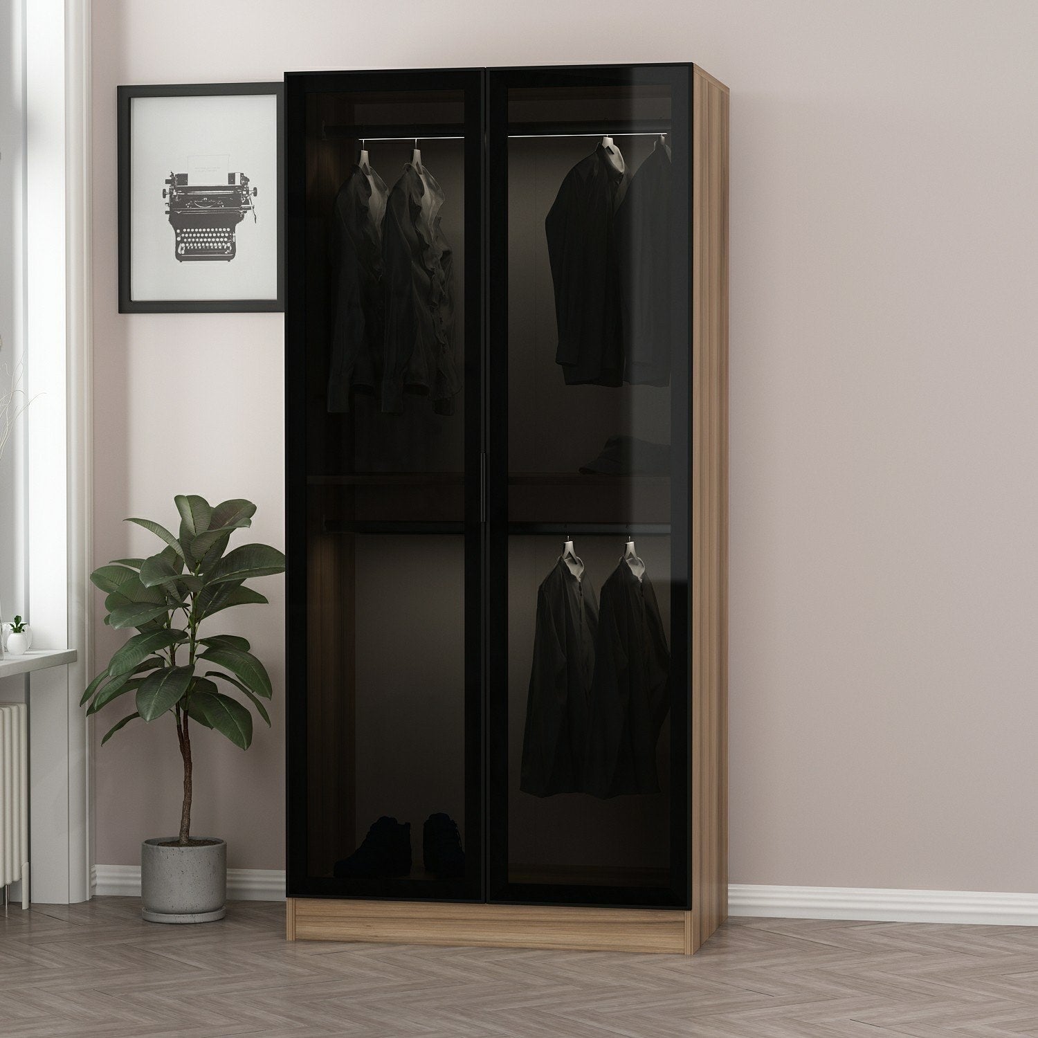 Kale Glass Dark Grey1 - 210 Garderob