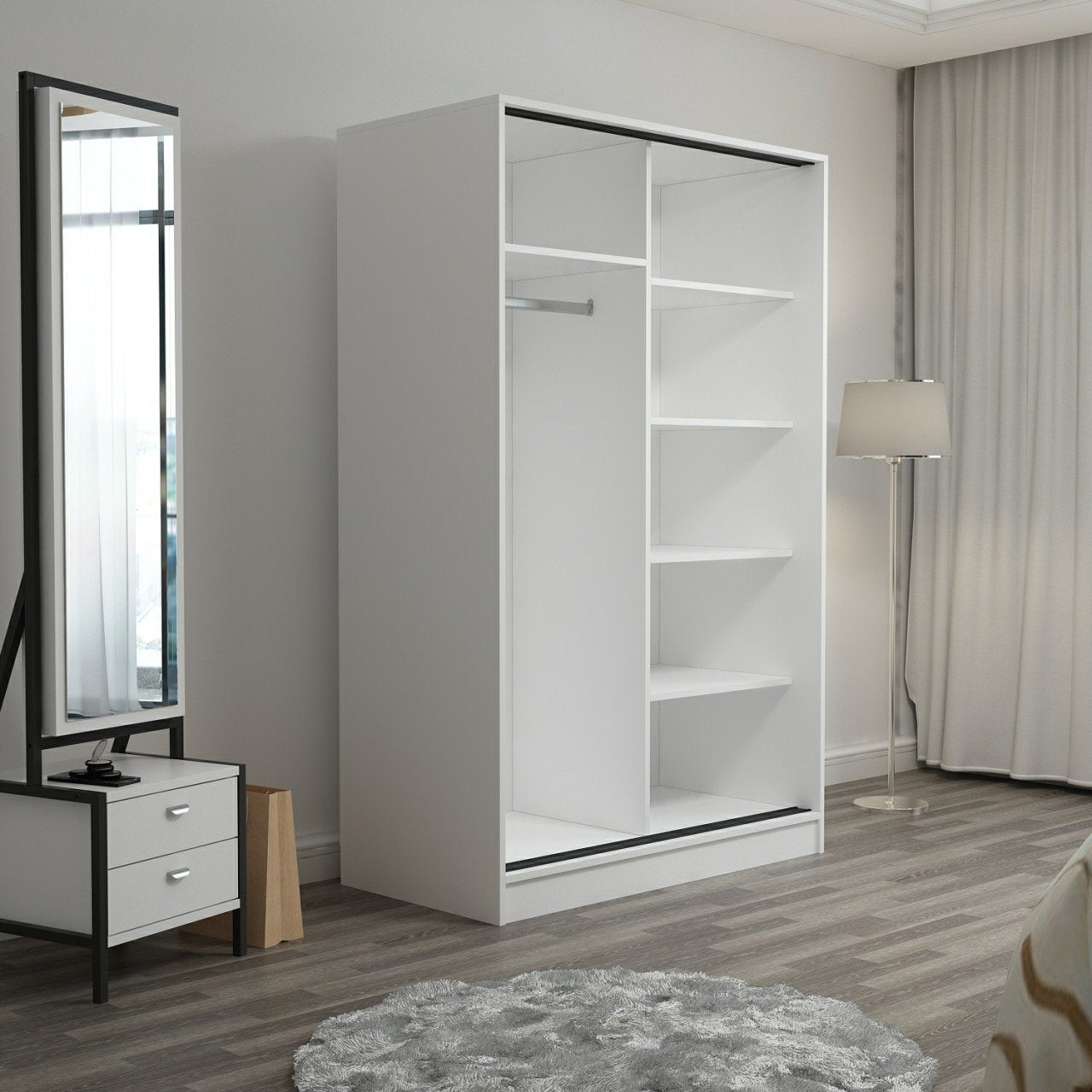 Kale White Anthracite - 2309 Garderob