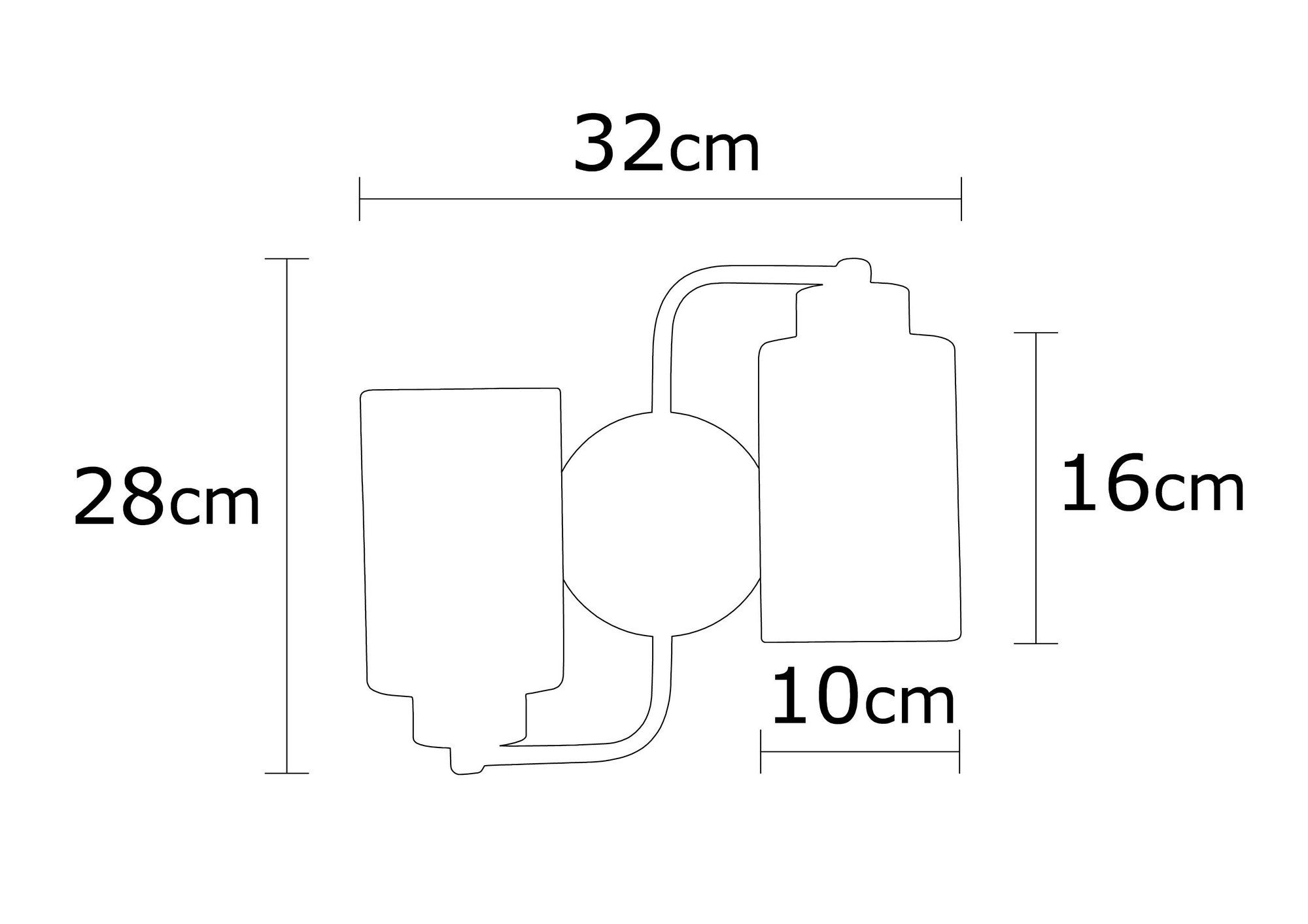 Balcova - N-346 Vägglampa