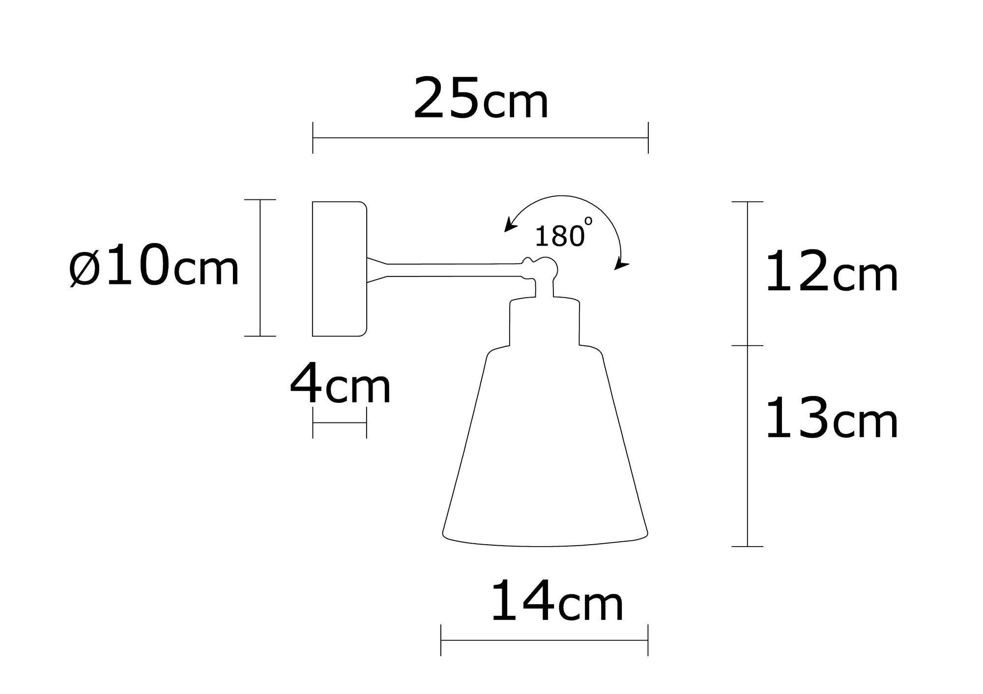 Manavgat - N-610 Vägglampa
