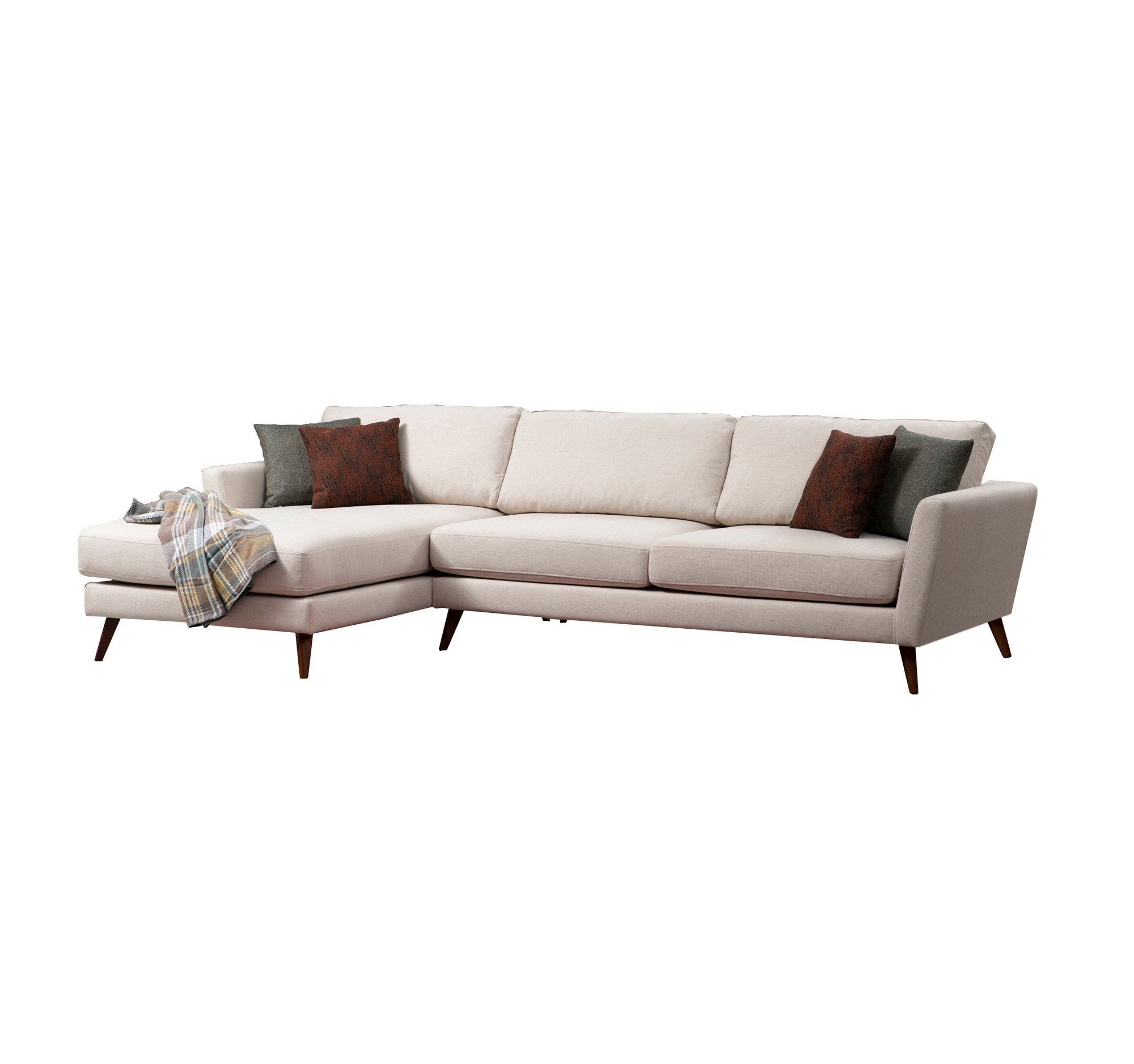 Mayorka Hörn Stor Vänster (Chl - 3R ) - Beige Hörnsoffa-säng