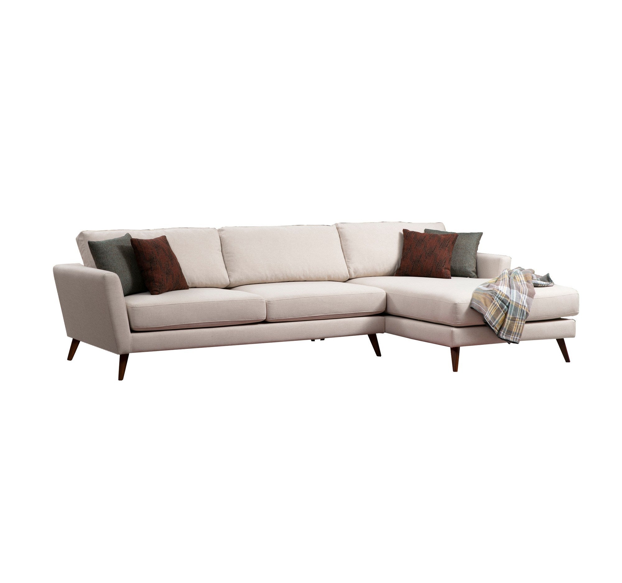 Mayorka Hörn Stor Höger ( L3 - Chl ) - Beige Hörnsoffa-säng