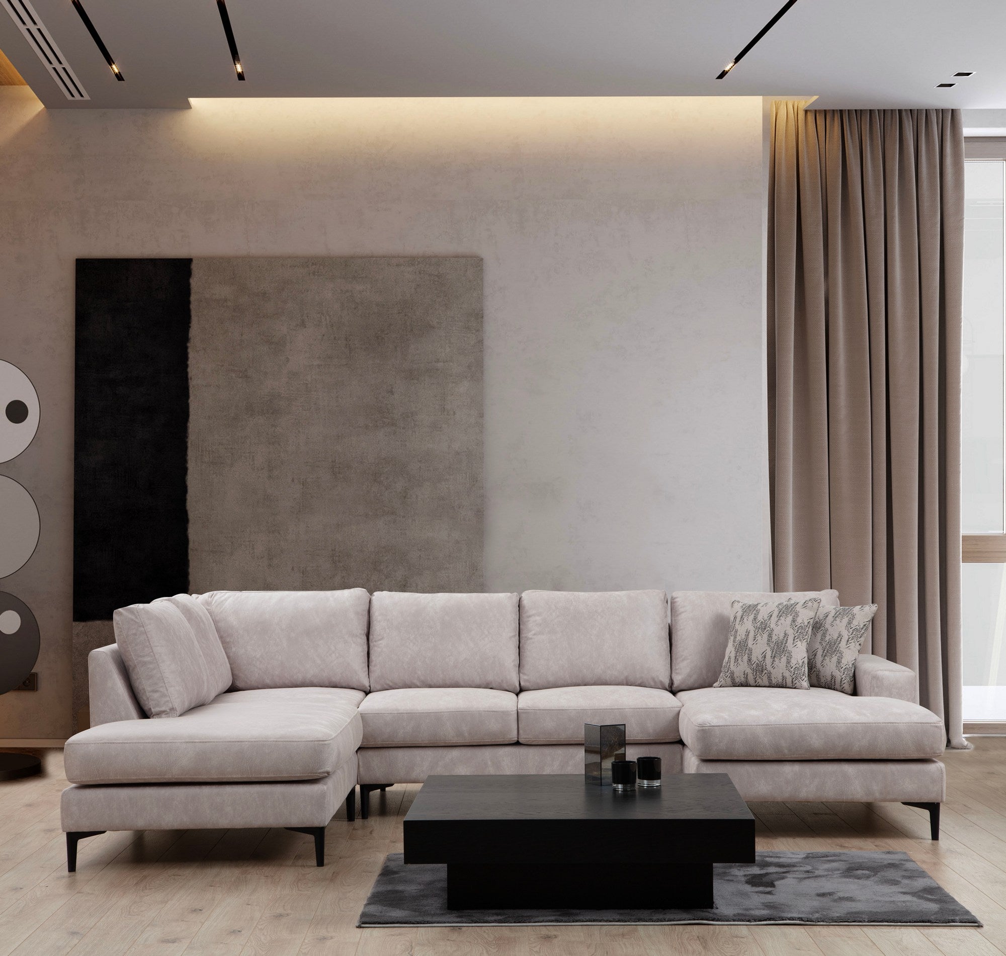 Porto Corner (EOT-C-02-CHL) - Beige Hörnsoffa