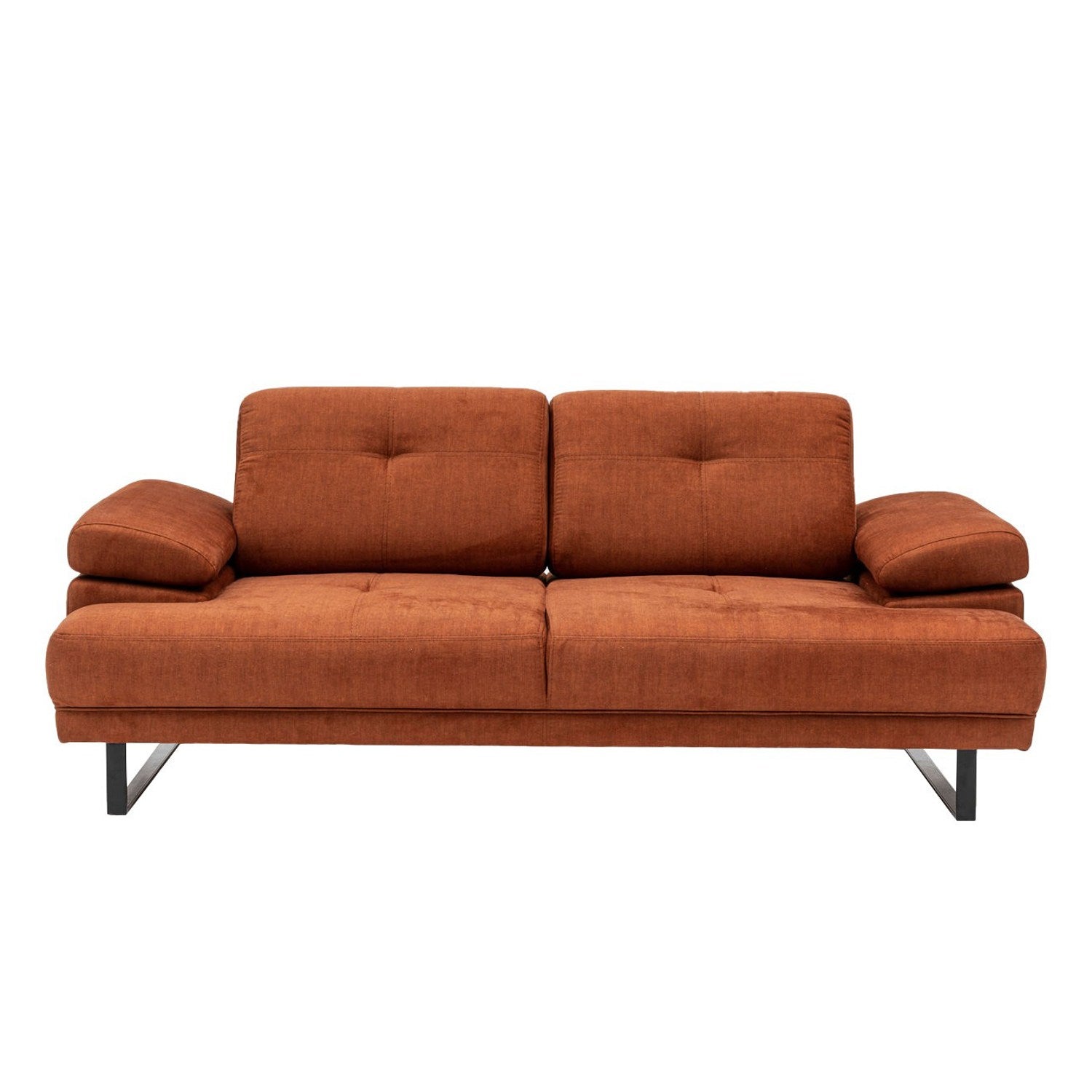 Mustang - Orange 2-sits Soffa-Bädd