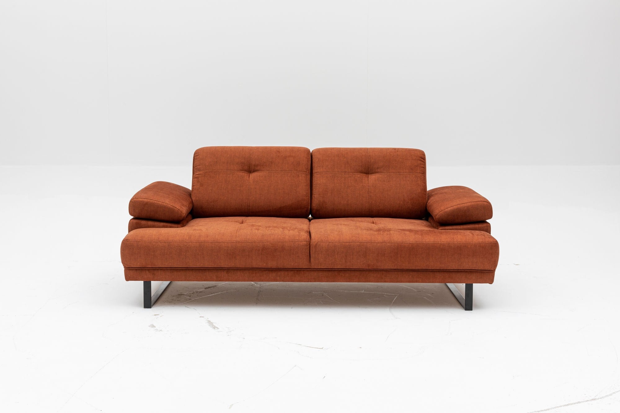 Mustang - Orange 2-sits Soffa-Bädd