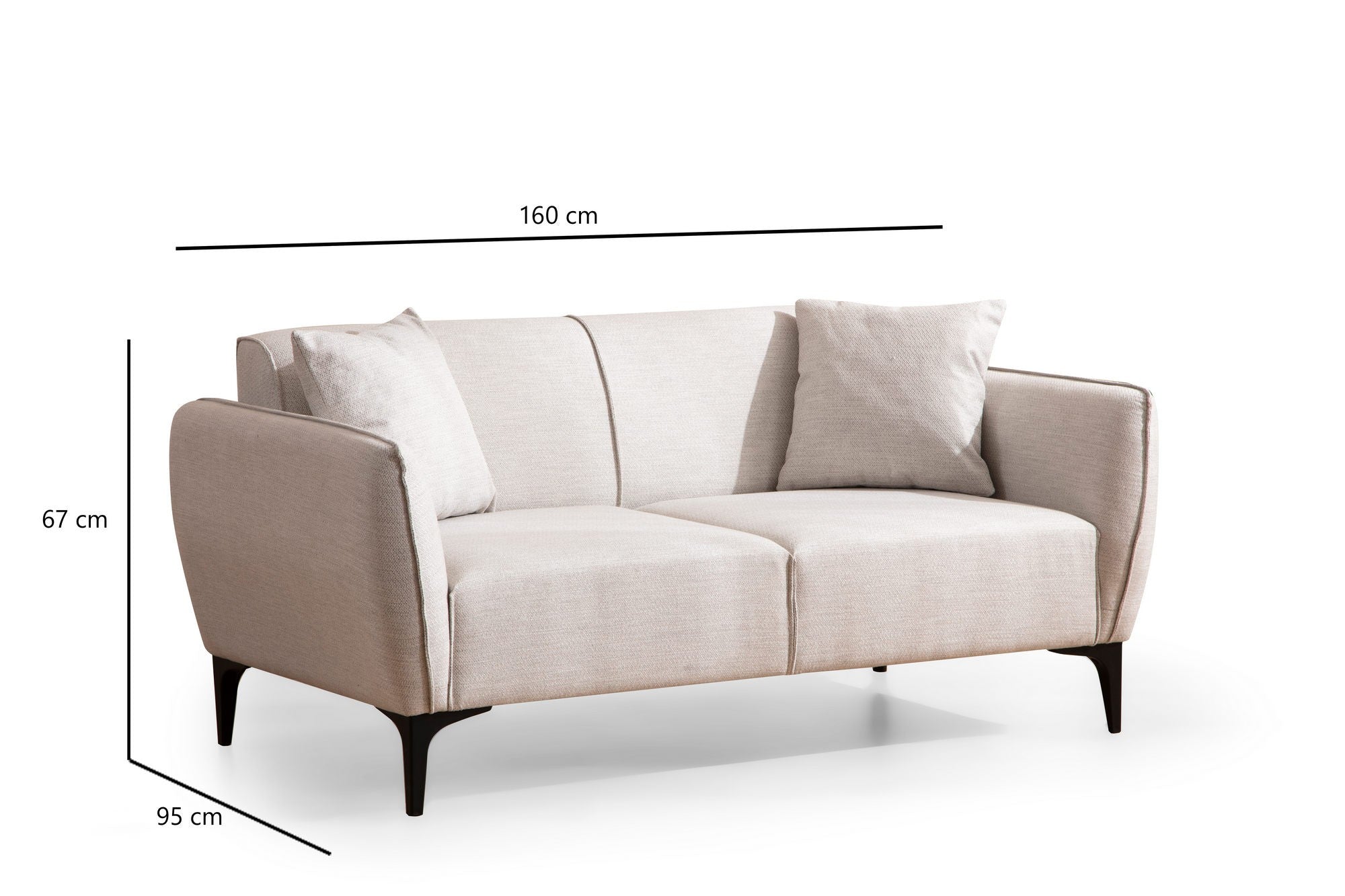 Belissimo - Off White 2-Sits Soffa