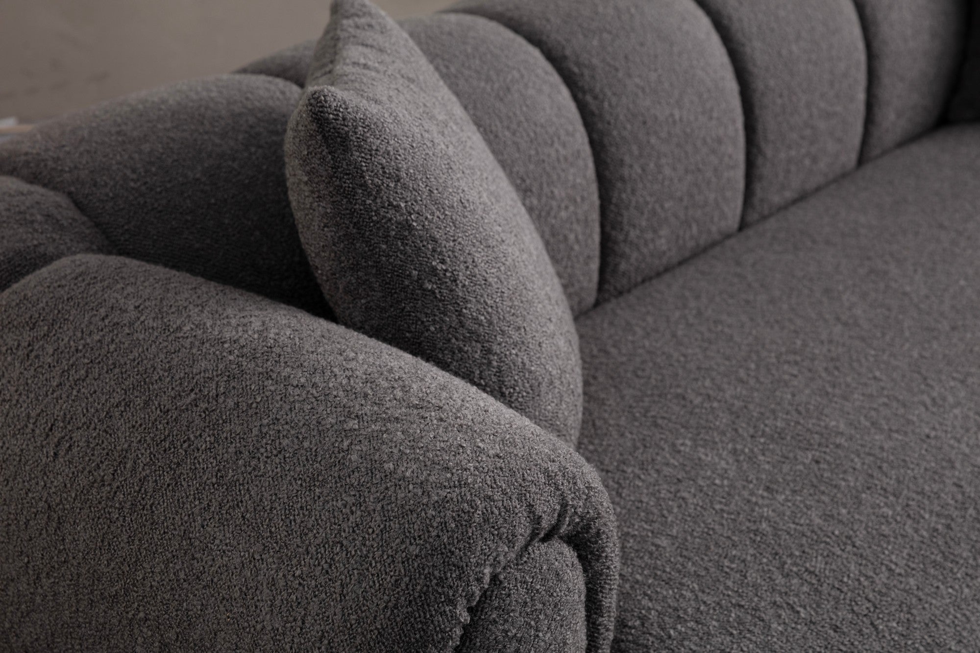 Puffy 3 Plain - Antracit 3-Sits Soffa