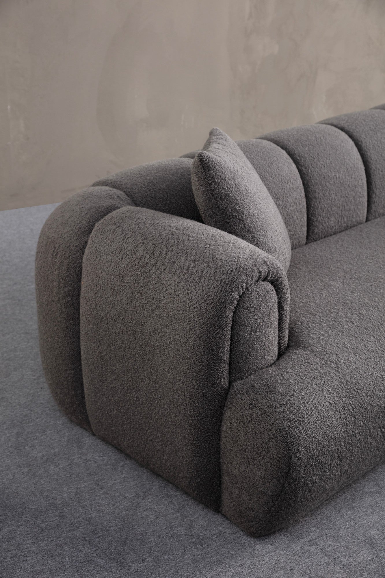 Puffy 3 Plain - Antracit 3-Sits Soffa