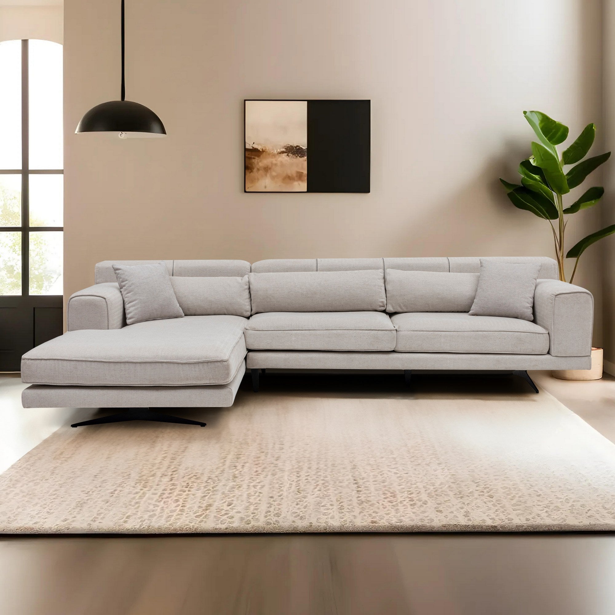 Jivago Hörnvänster (Chl-2R) - Beige Hörnsoffa