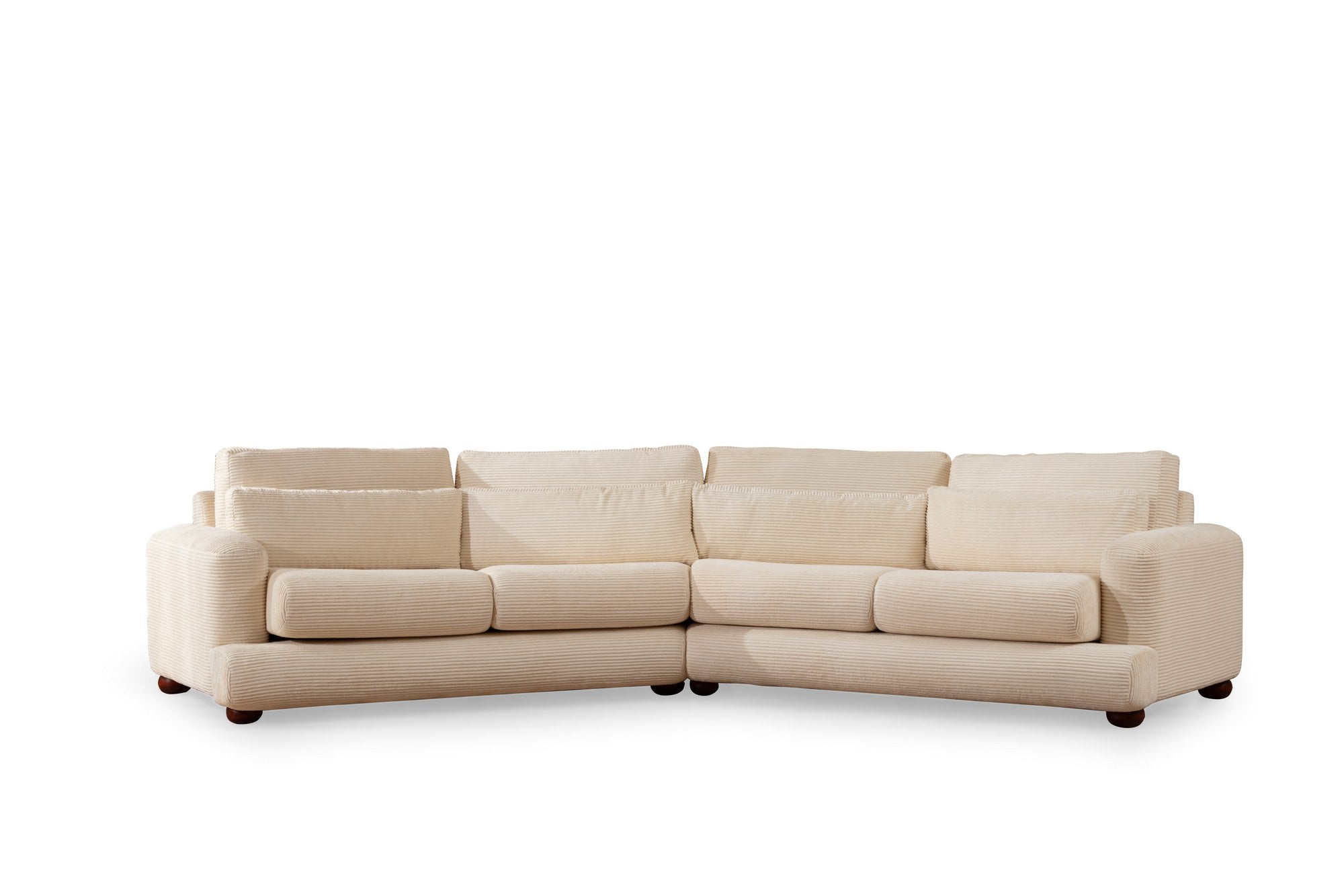 River 4 Sits Höger (L2-Xc Höger) - Beige 4-Sits Soffa
