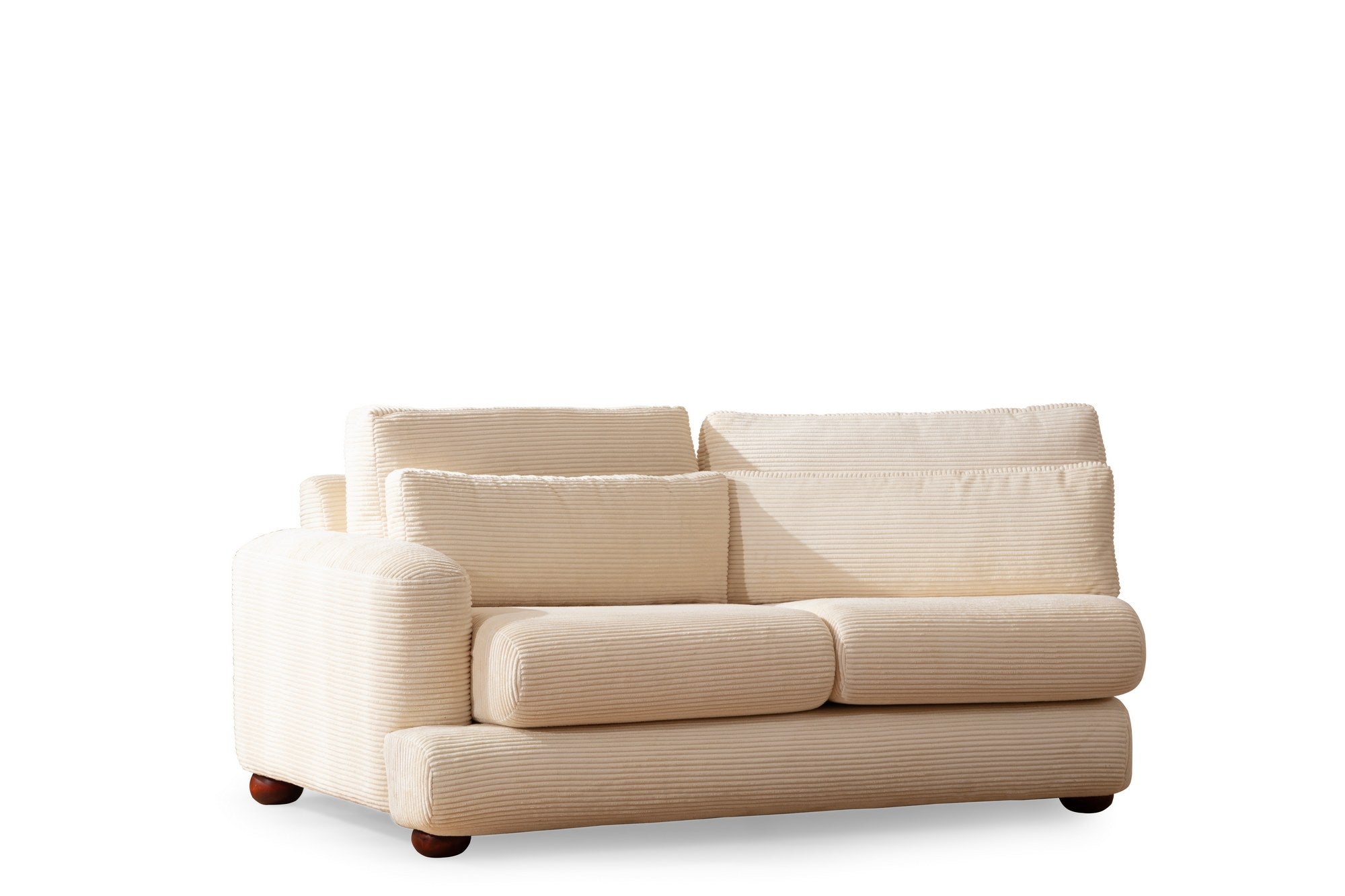 River 4 Sits Höger (L2-Xc Höger) - Beige 4-Sits Soffa