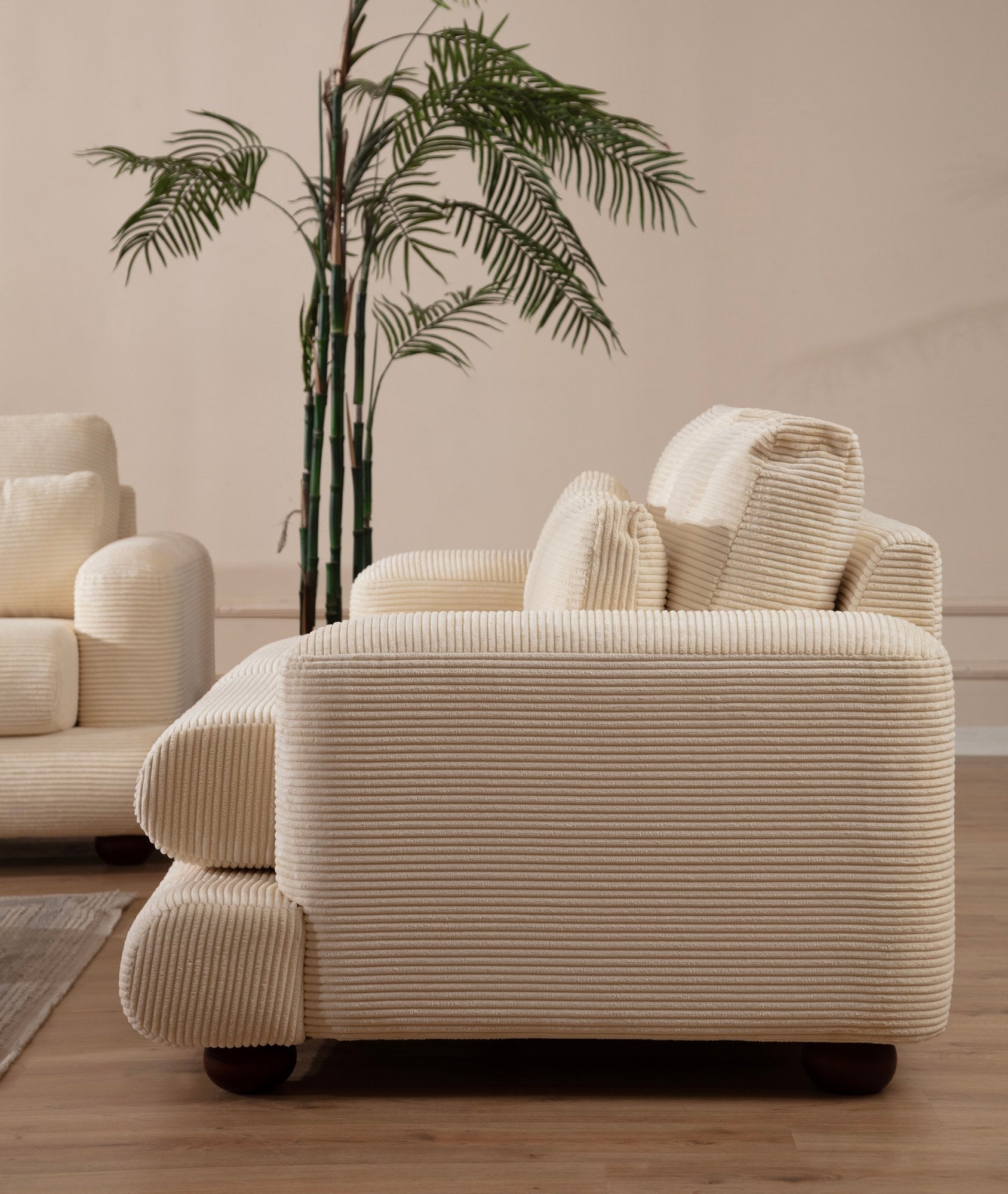 River - Beige 3-sitssoffa