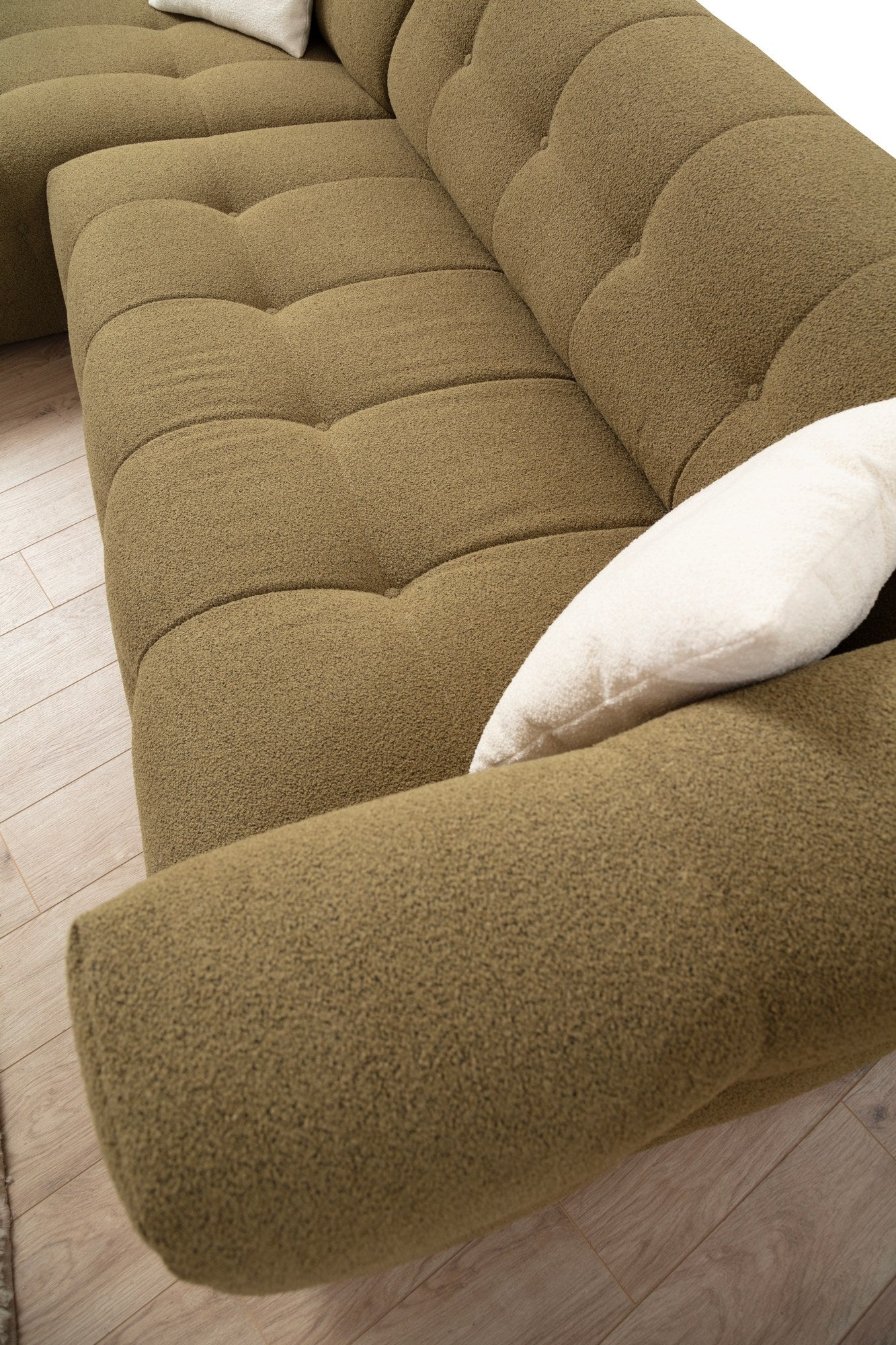 Cady 3 Sits Vänster - Khaki Hörnssoffa