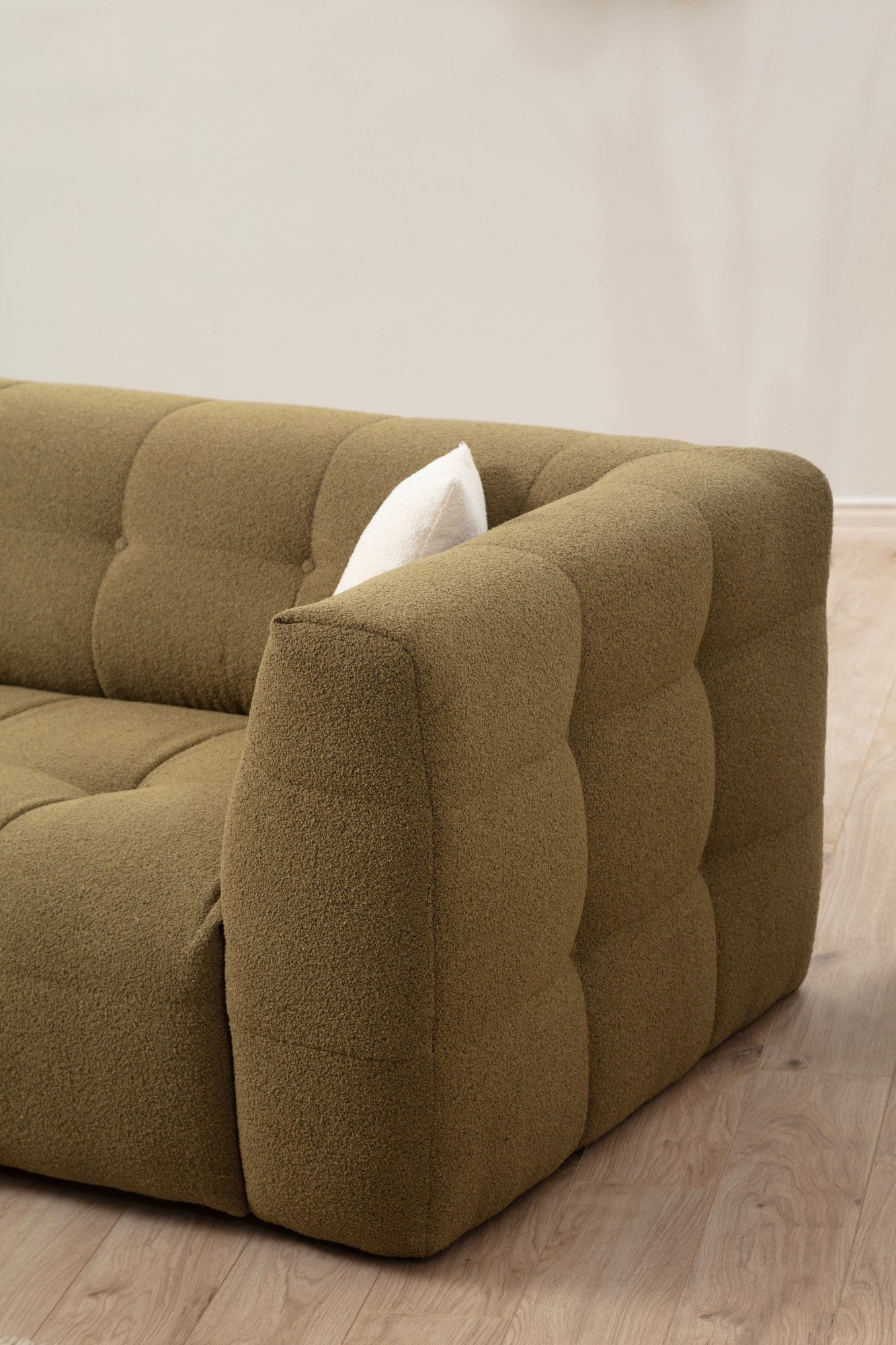 Cady 3 Sits Vänster - Khaki Hörnssoffa