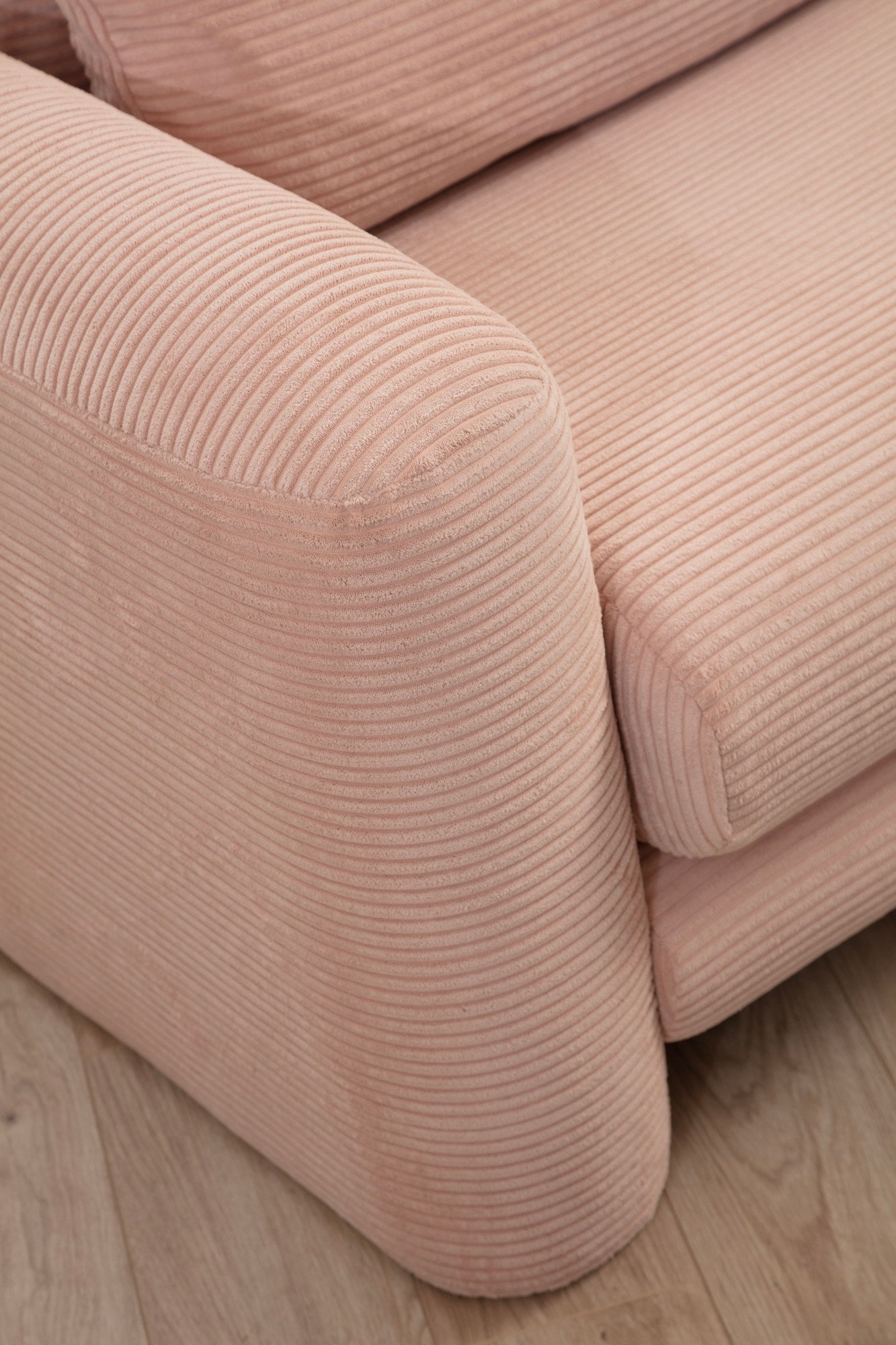 Lily Corner Right Pink Corner Sofa