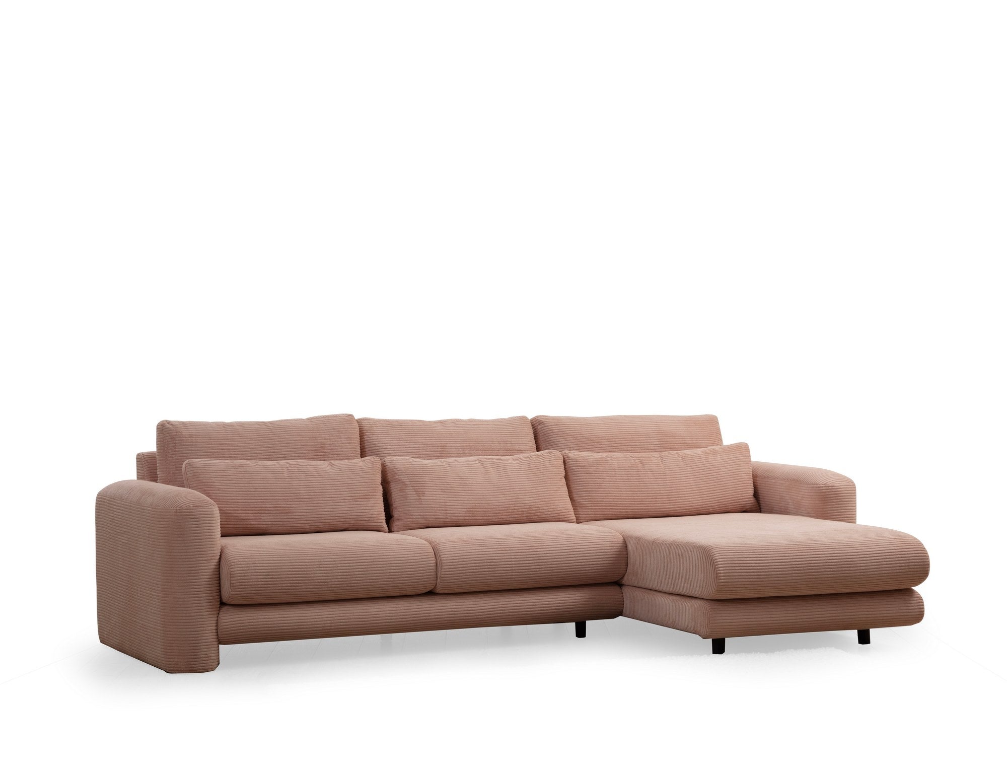 Lily Corner Right Pink Corner Sofa