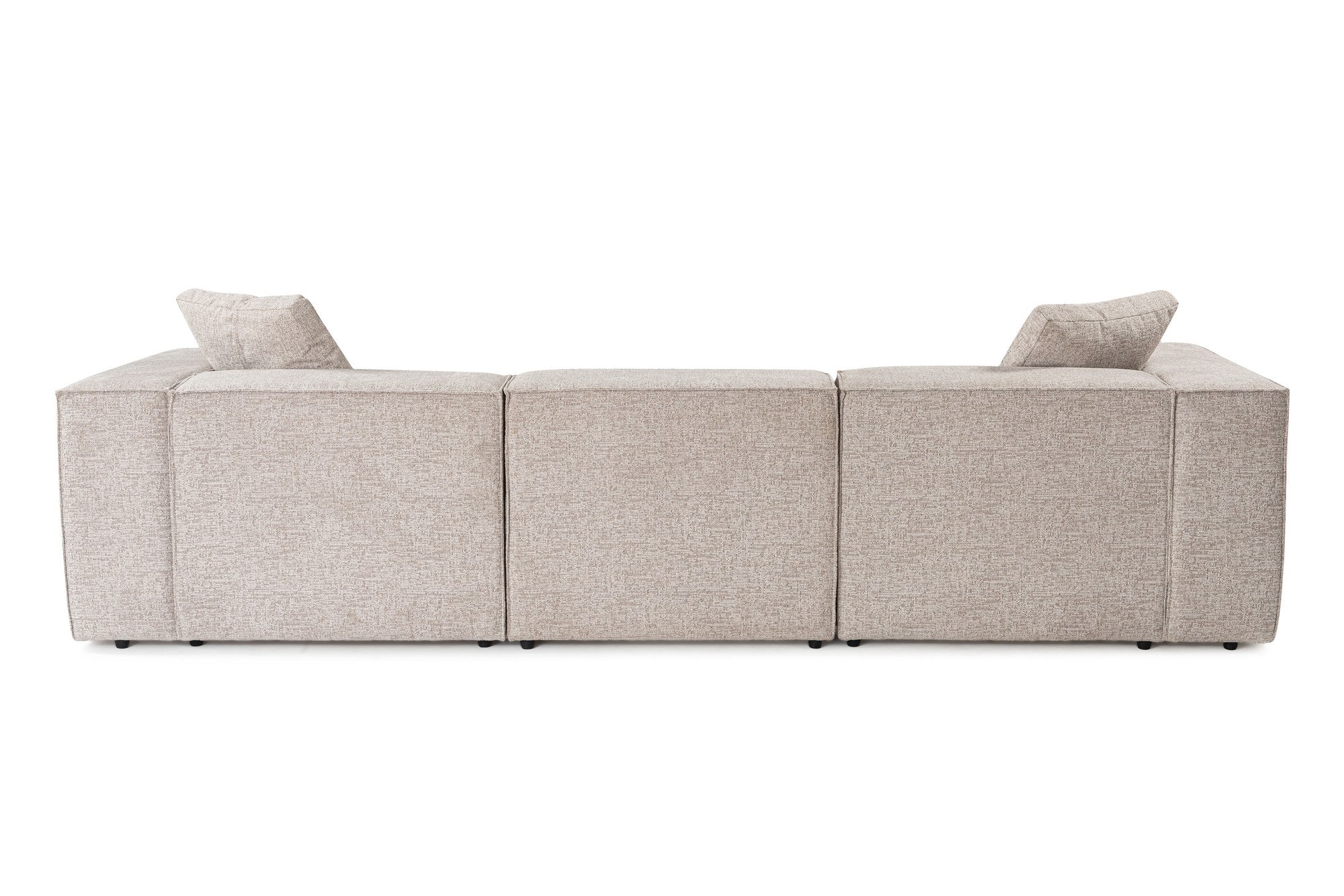 Lora (L1-O1-1R-POUFFE ) - Mocca Hörnssoffa