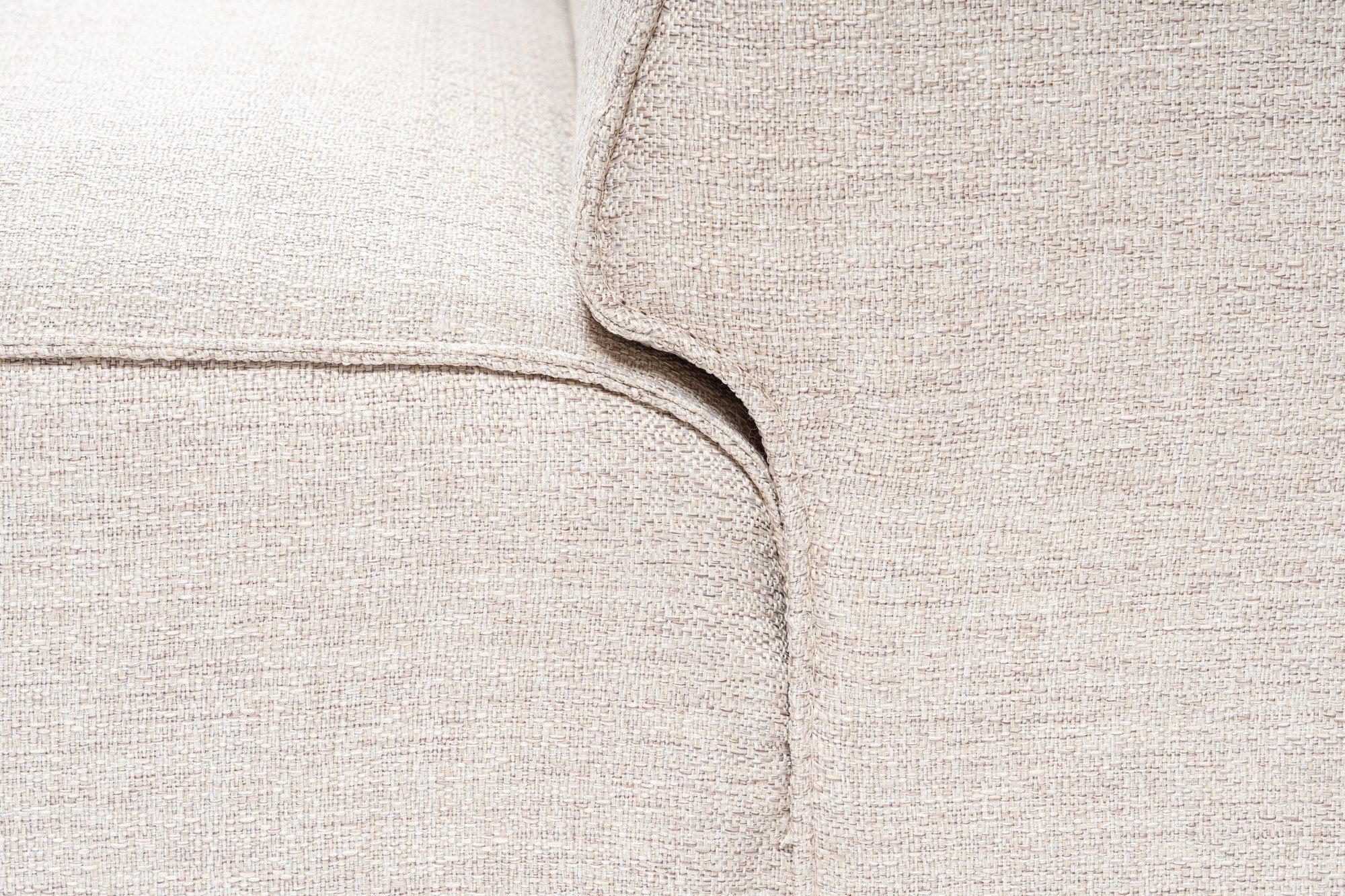 Lora (L1-O1-1R-POUFFE ) - Ljusbrun Hörnssoffa
