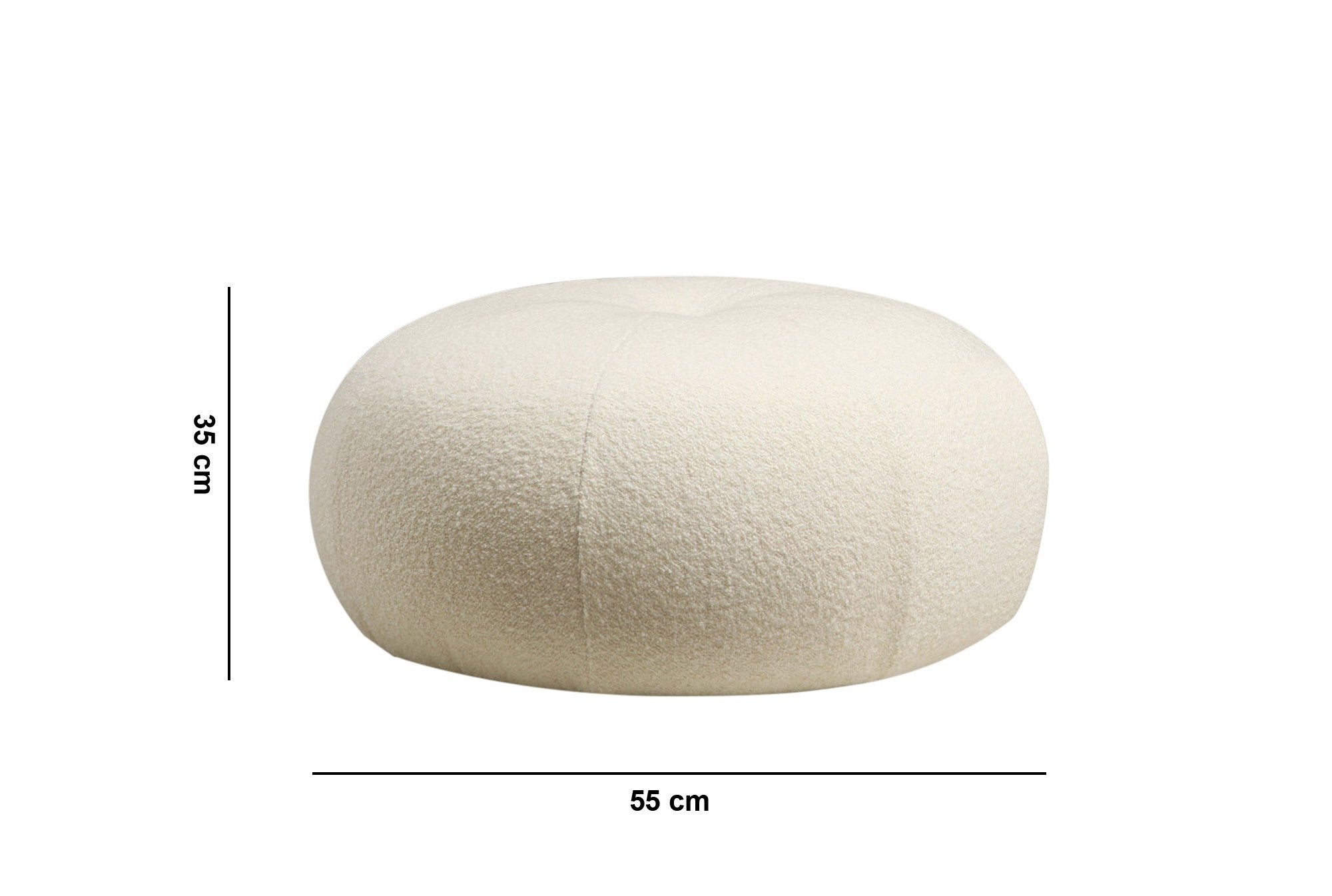 Tina - Bouclet Vit Puff