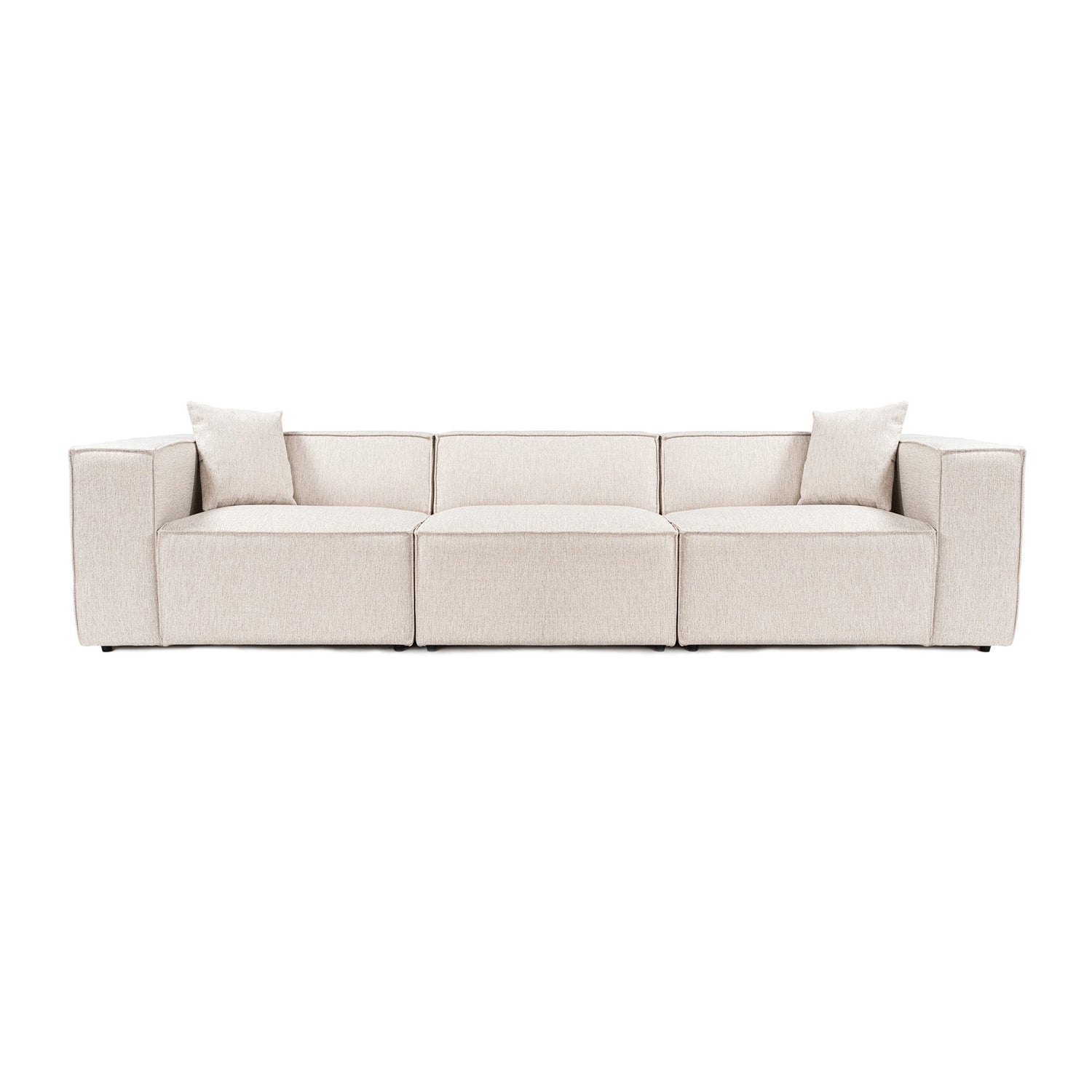 Lora 3 Seater - Ljusbrun 3-sitssoffa