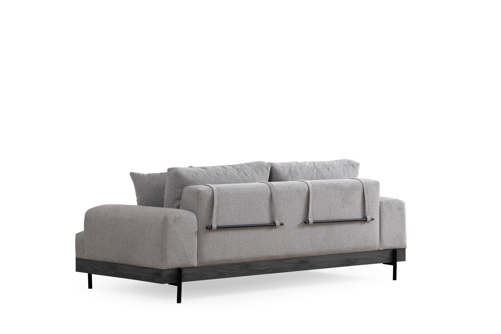 Eti Svart 3 Sits - Grå 3-Sits Soffa
