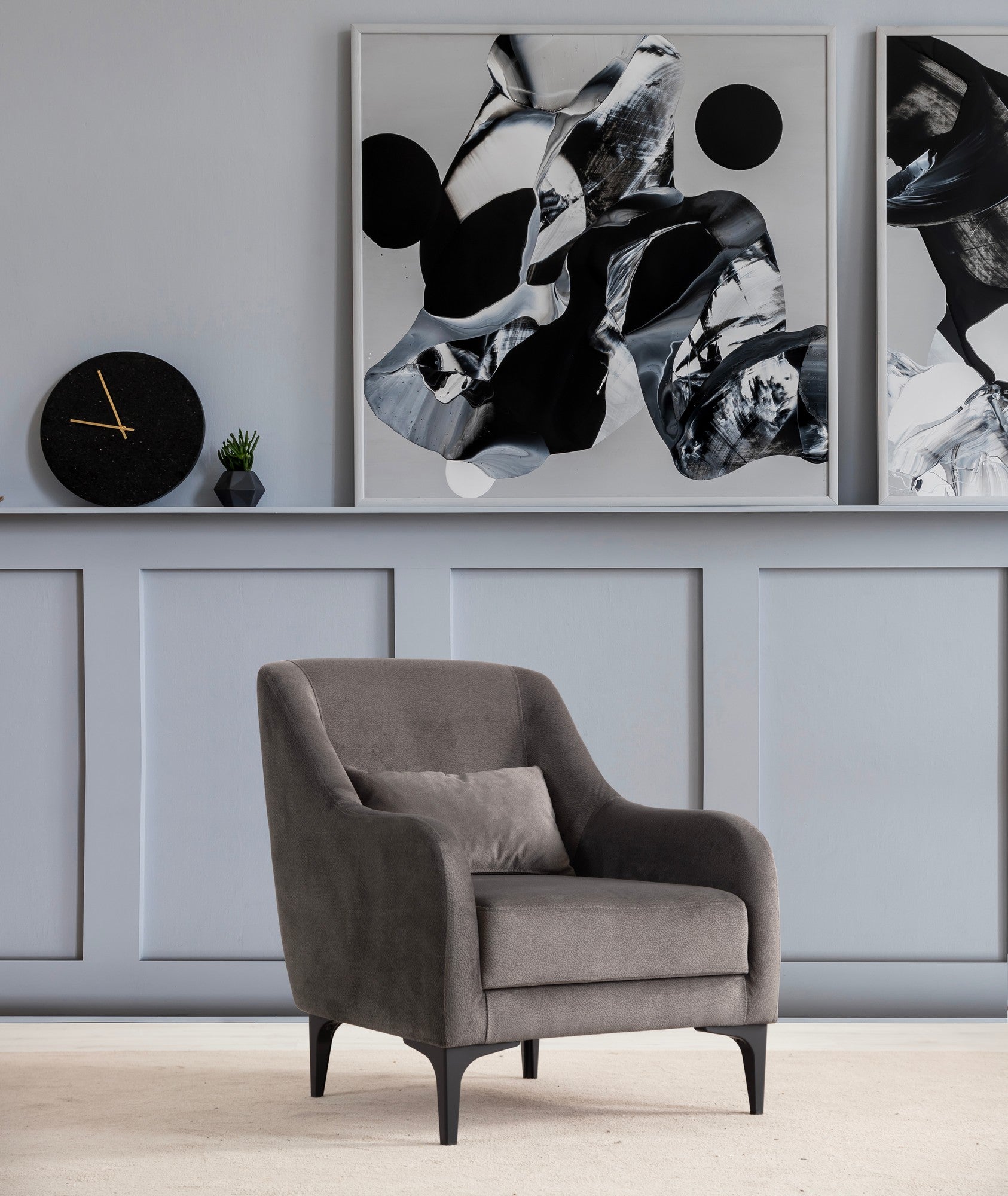 Astana - Antracit Wing Chair