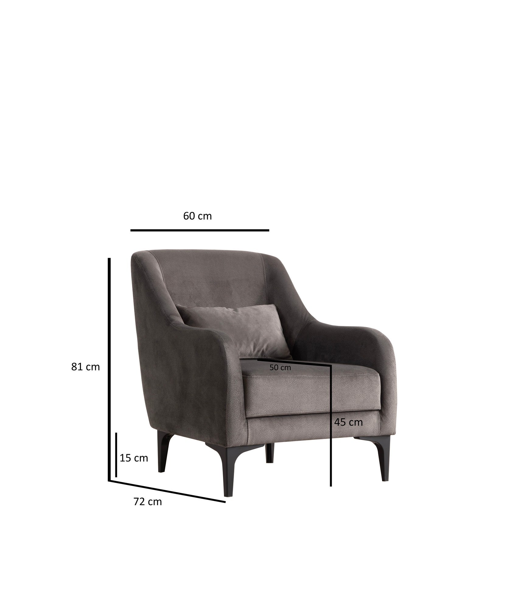 Astana - Antracit Wing Chair