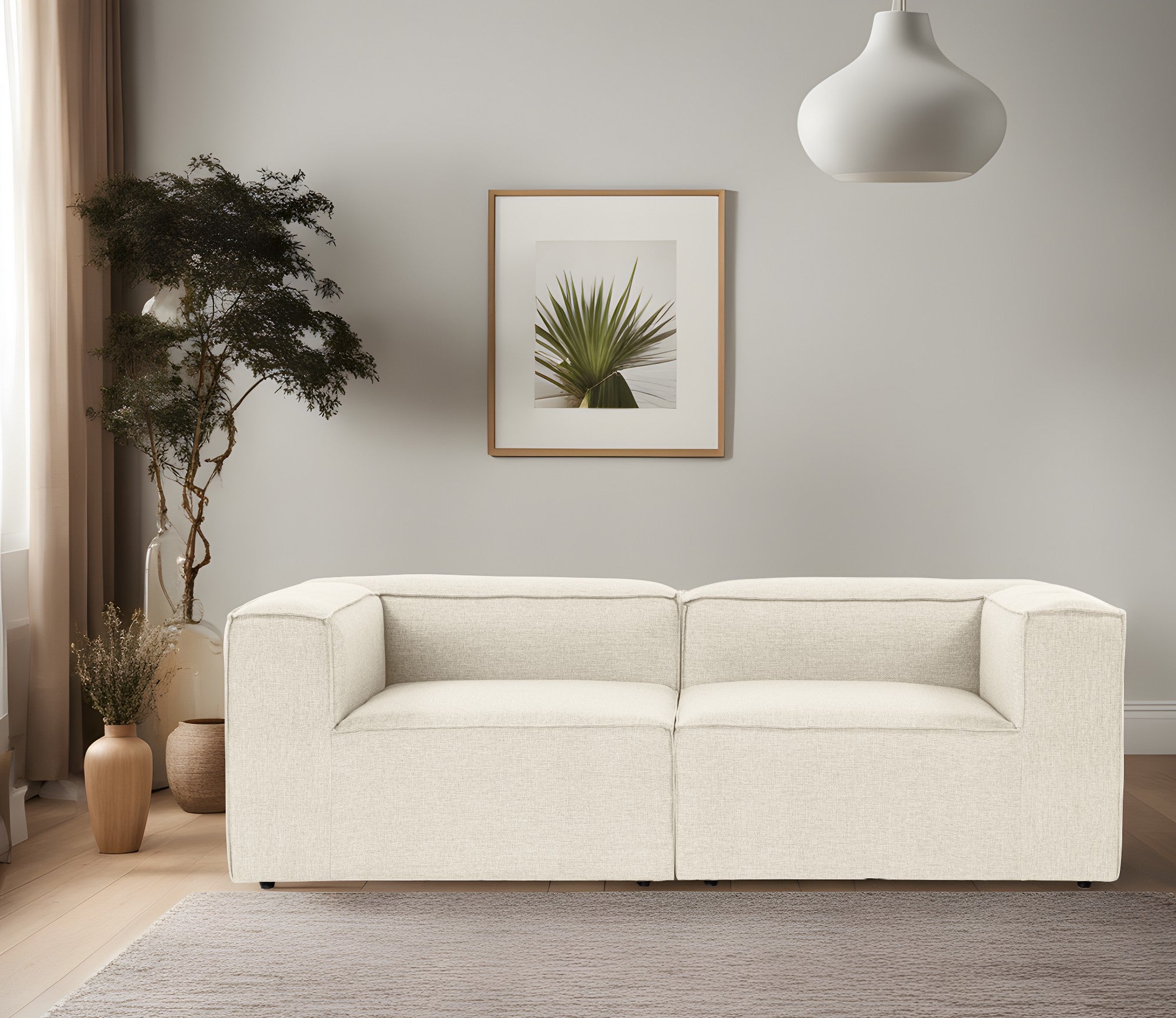 Fora 2 - Ecru 2-Sits Soffa