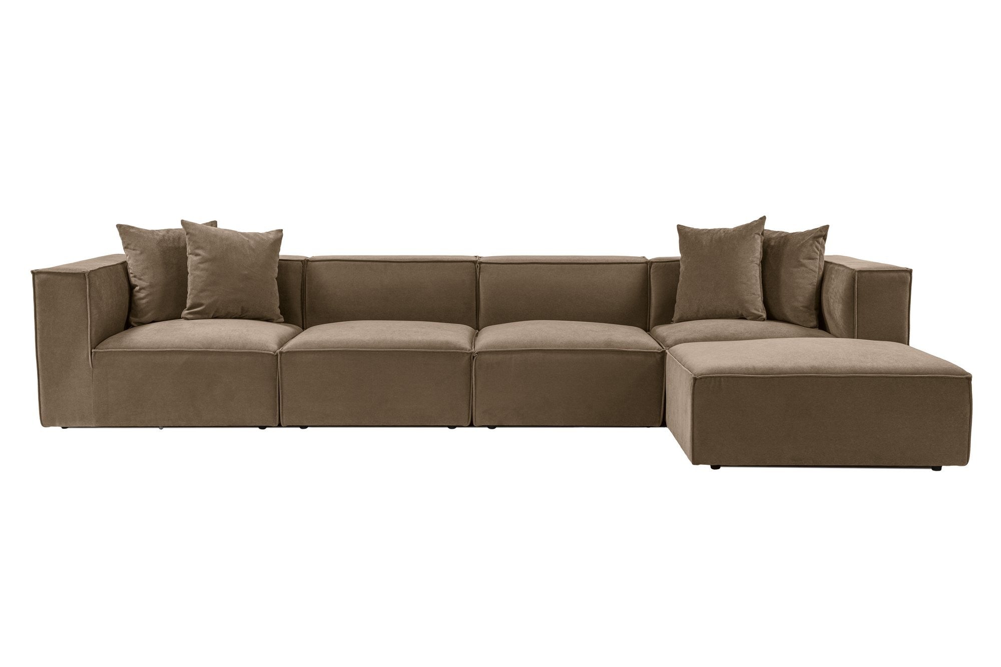 Sora (L1-O1-O1-1R-POUFFE ) - Brun Hörnsoffa