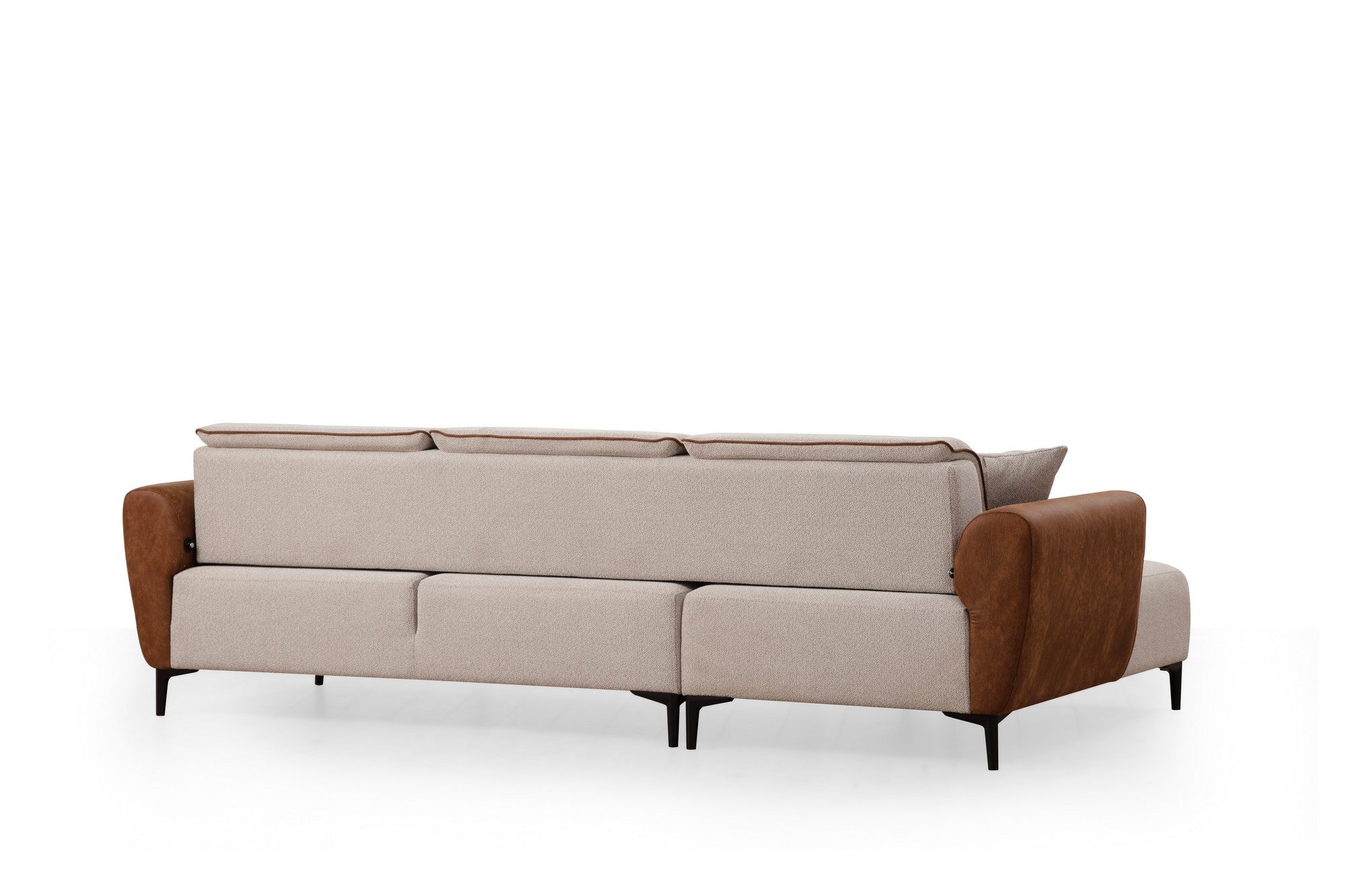Aren Left - Beige, Kanel Hörnsoffa-säng