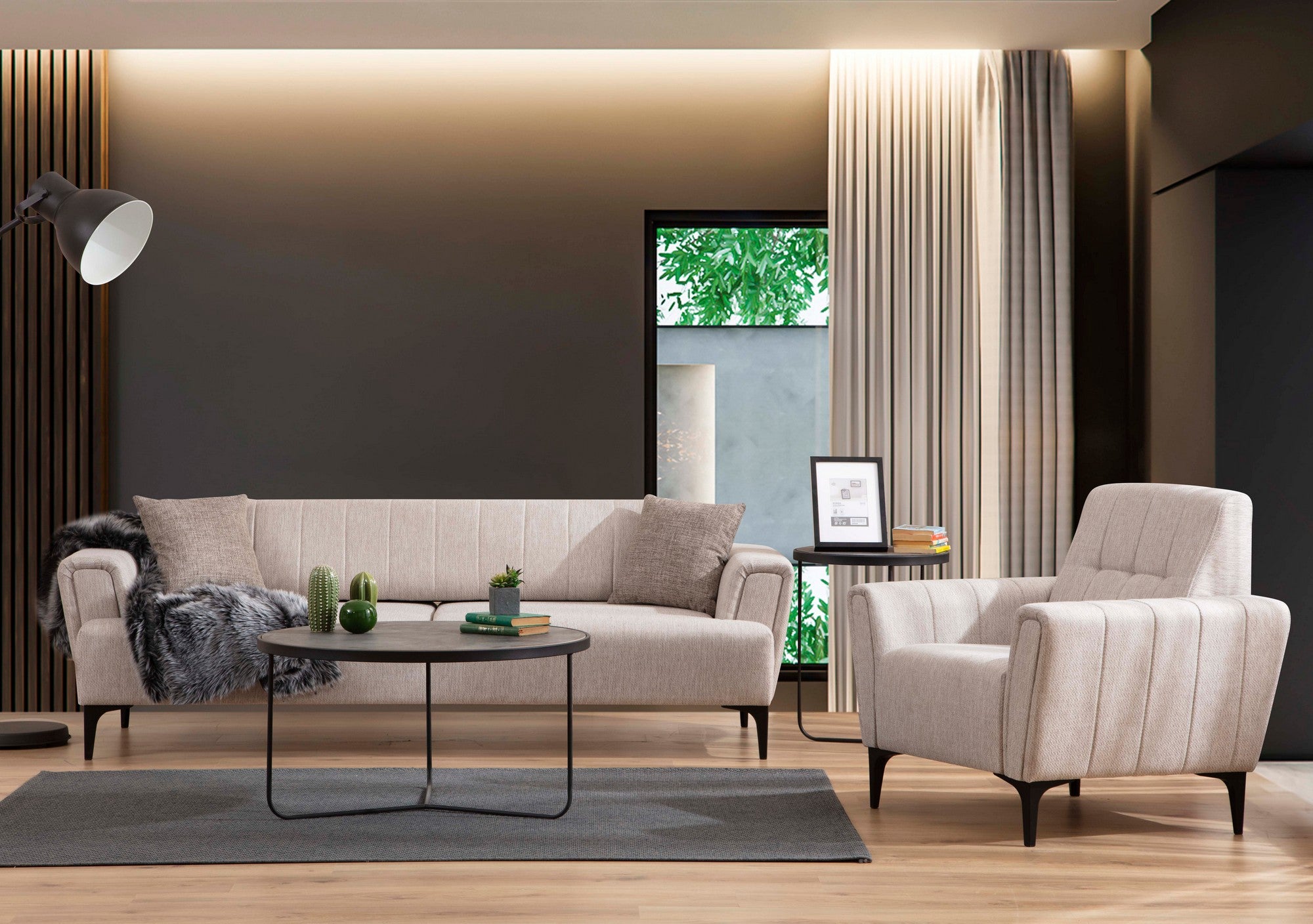 Hamlet - Beige 1-Seat Sofa
