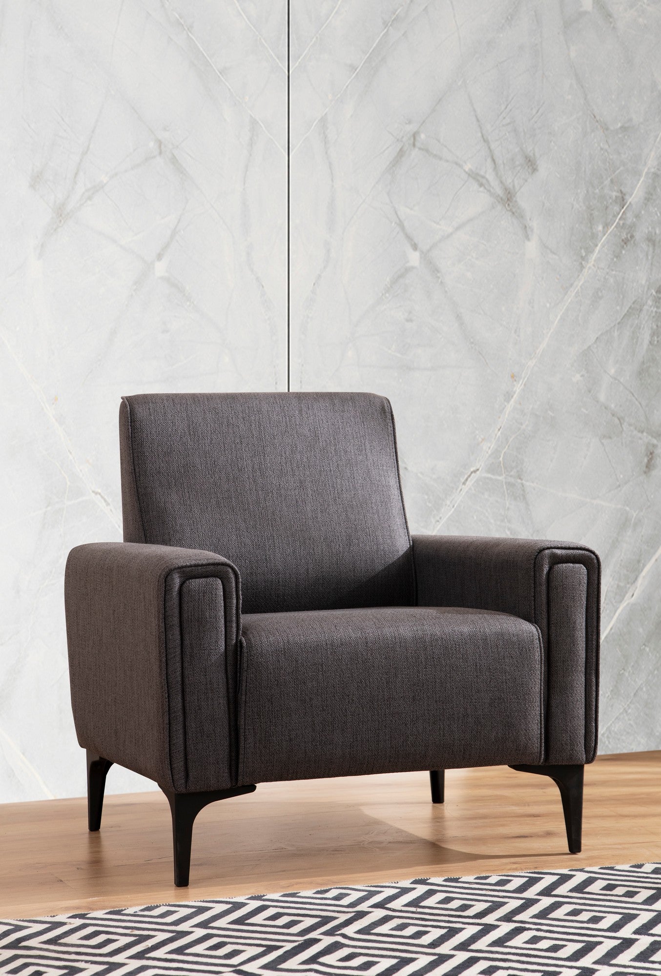 Horizon - Mörkgrå 1-Seat Sofa