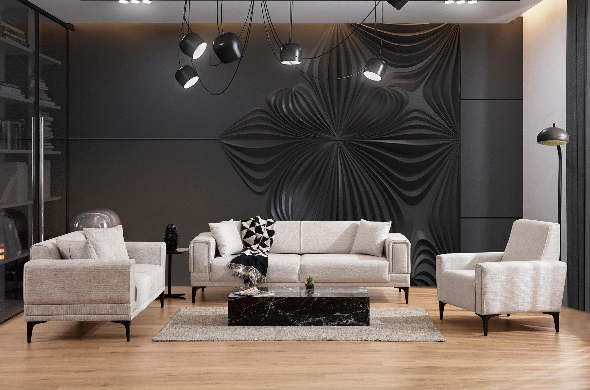 Horizon - Ecru 1-Seat Sofa
