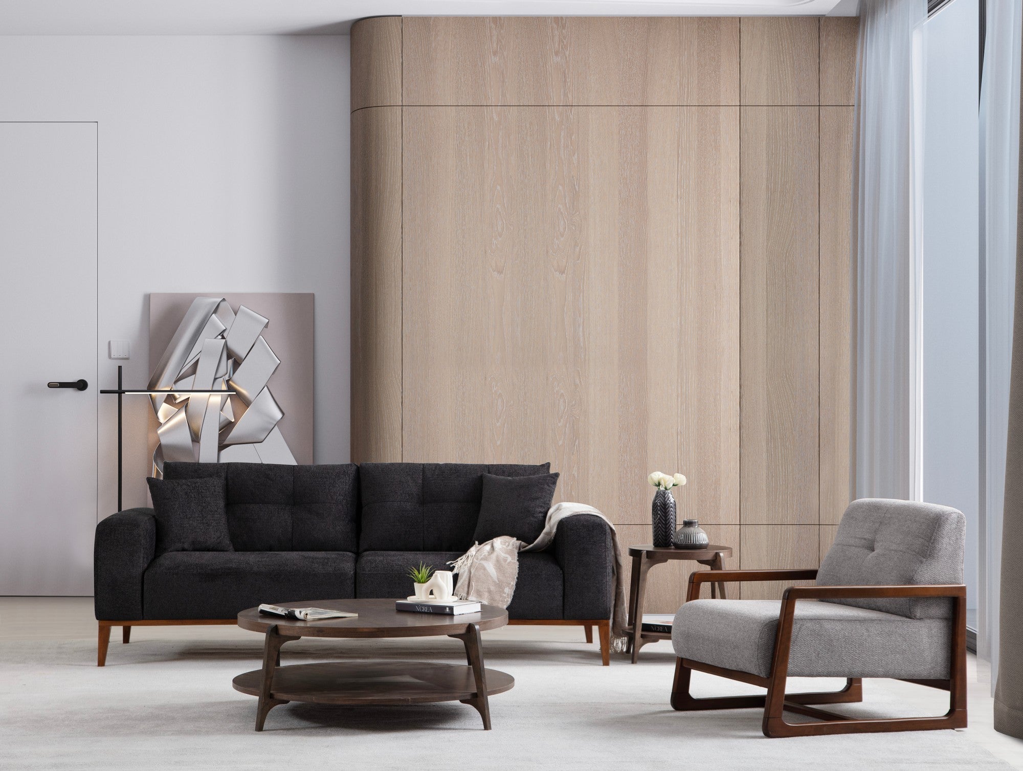 Sinor 3 Seater - Antracit 3-sitssoffa-säng
