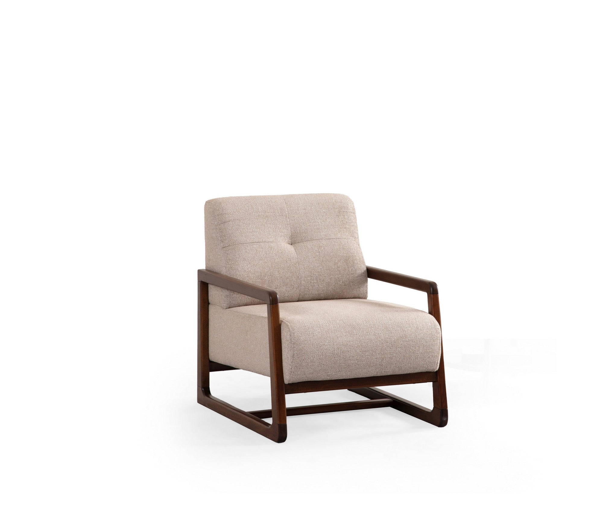 Athena Bergere - Beige Wing Chair