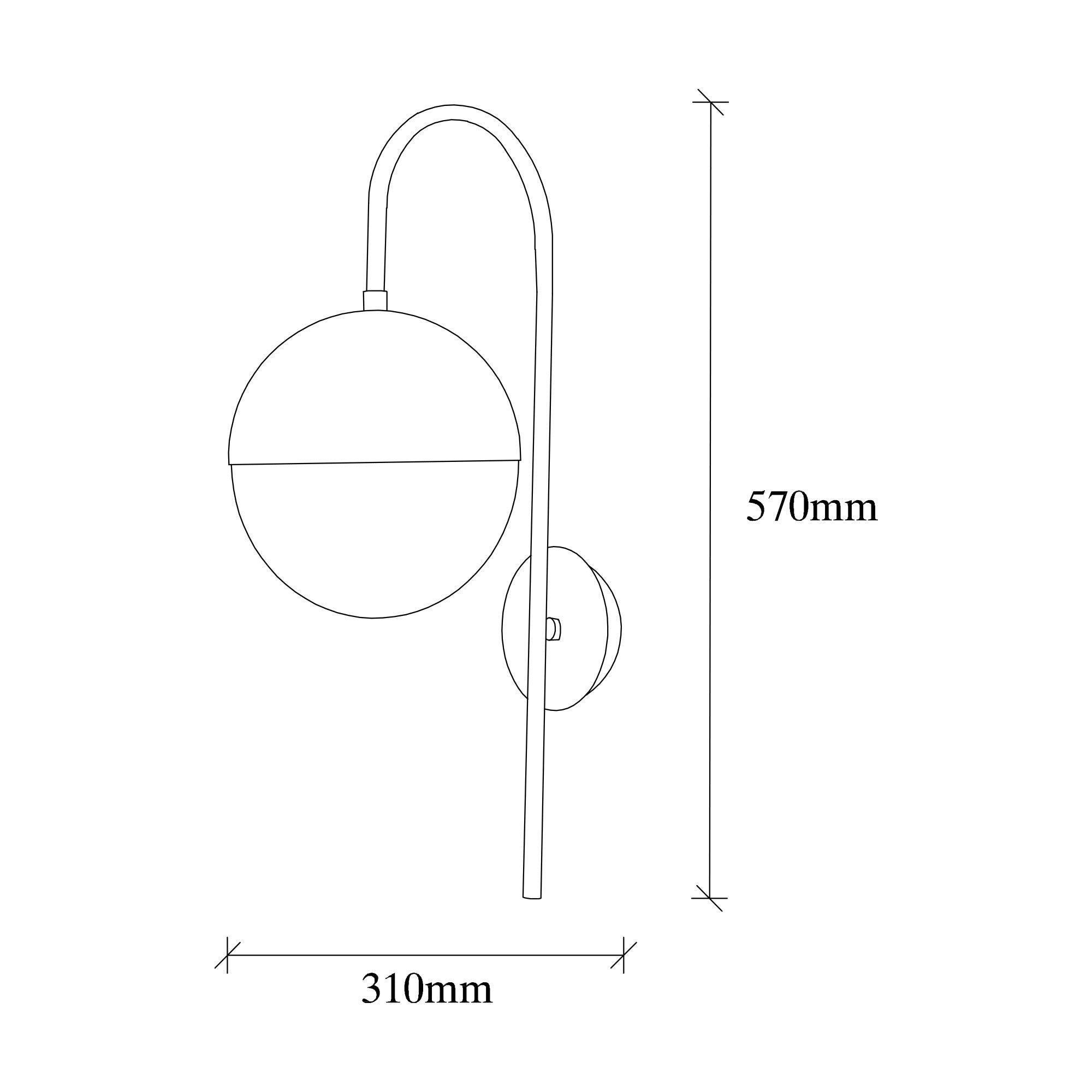 Bastos - 3055 Vägglampa