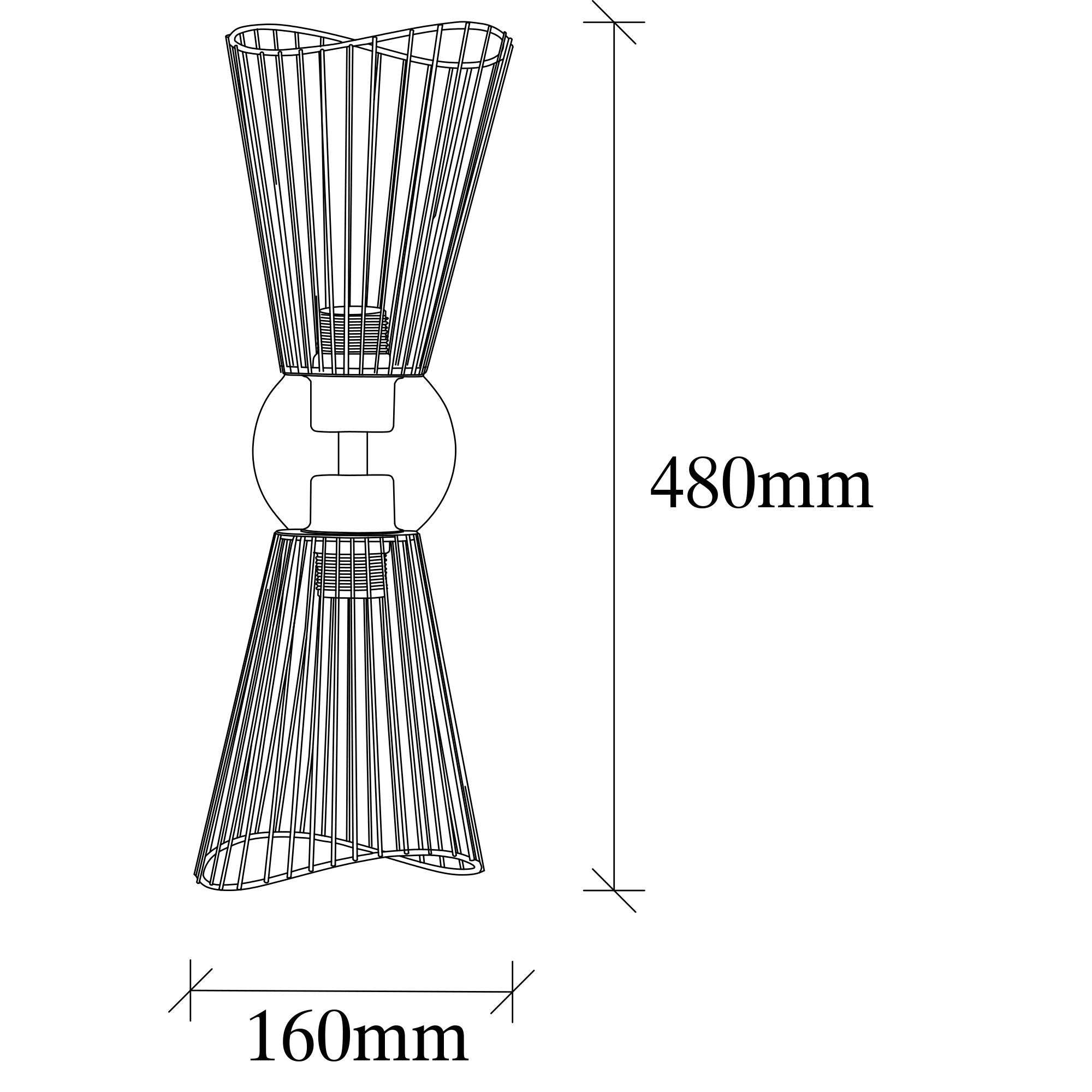 Zeyno - 3296 Vägglampa