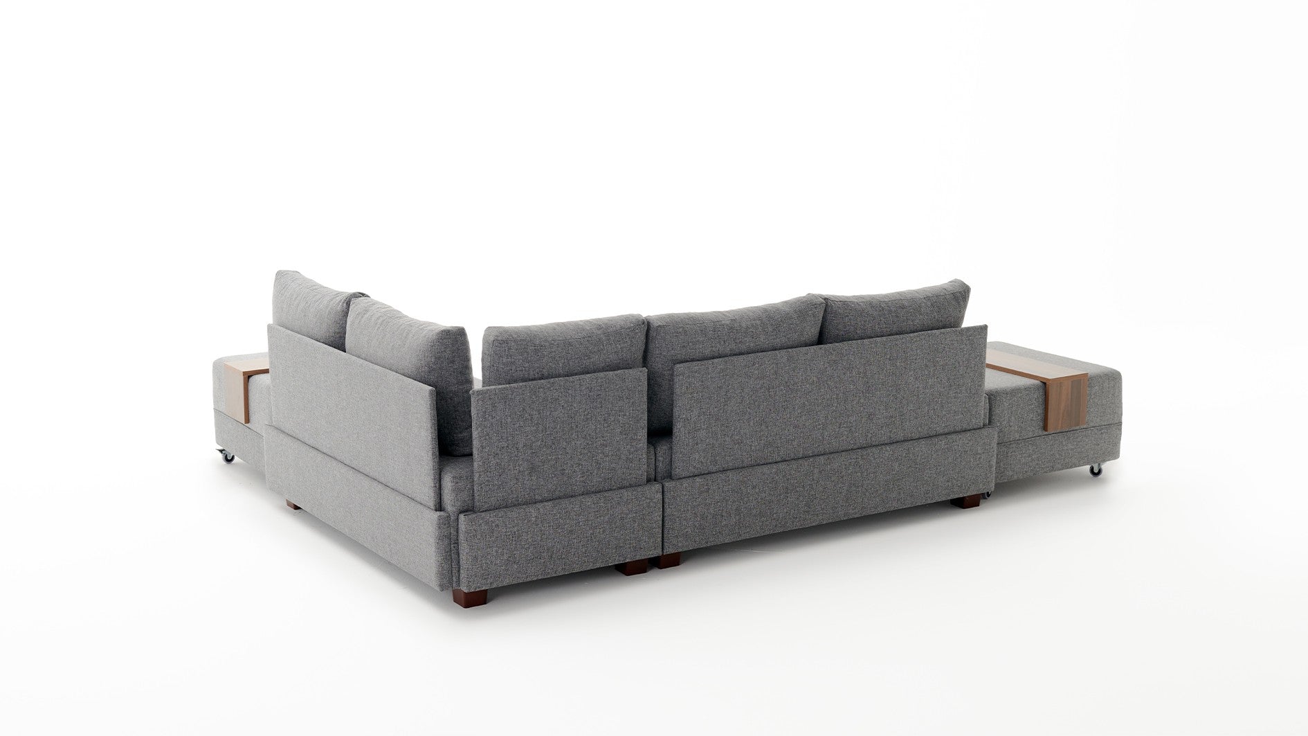 Fly Corner Sofa Bed Right- Grå Hörnsoffa-Säng