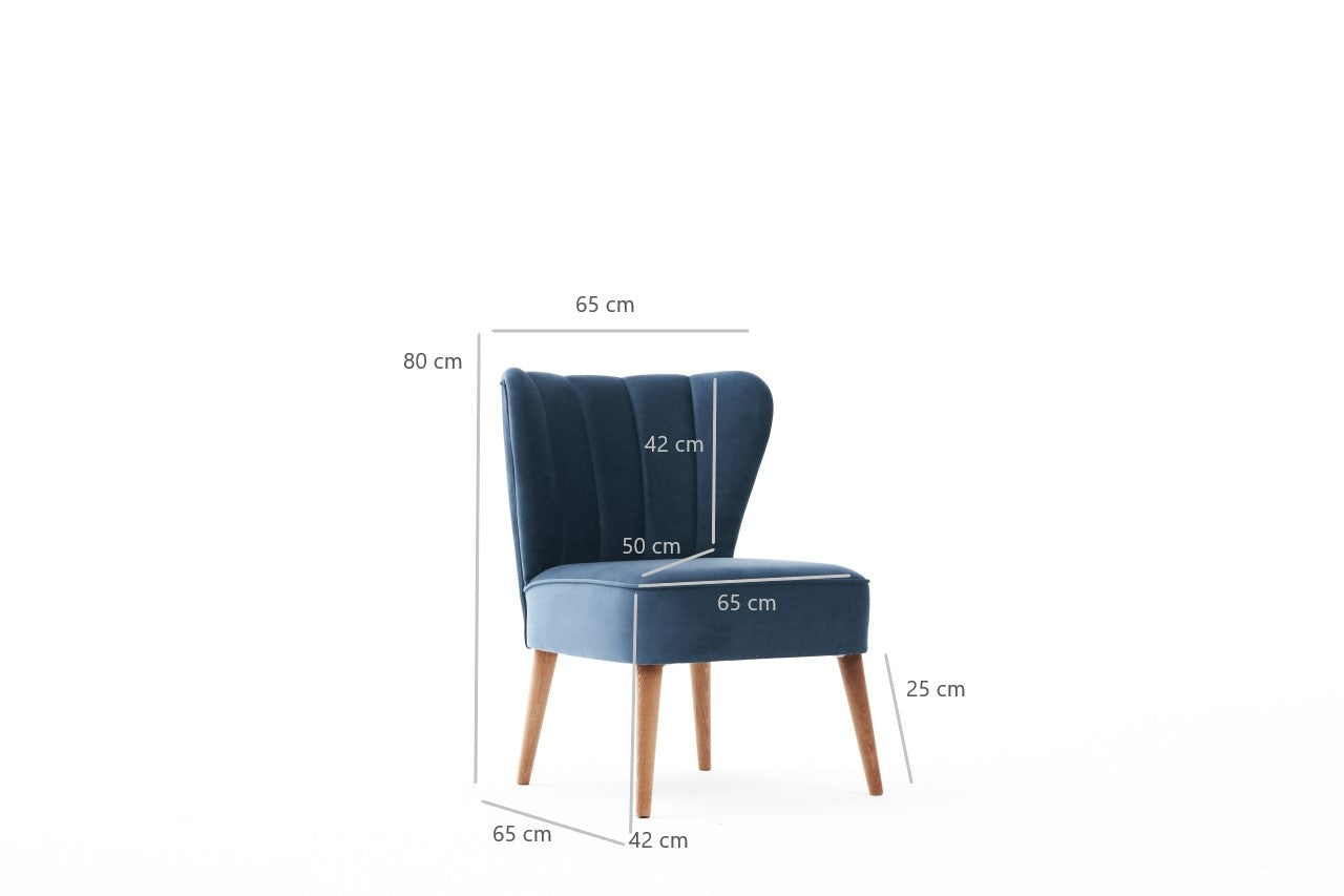 Layla - Blå Wing Chair