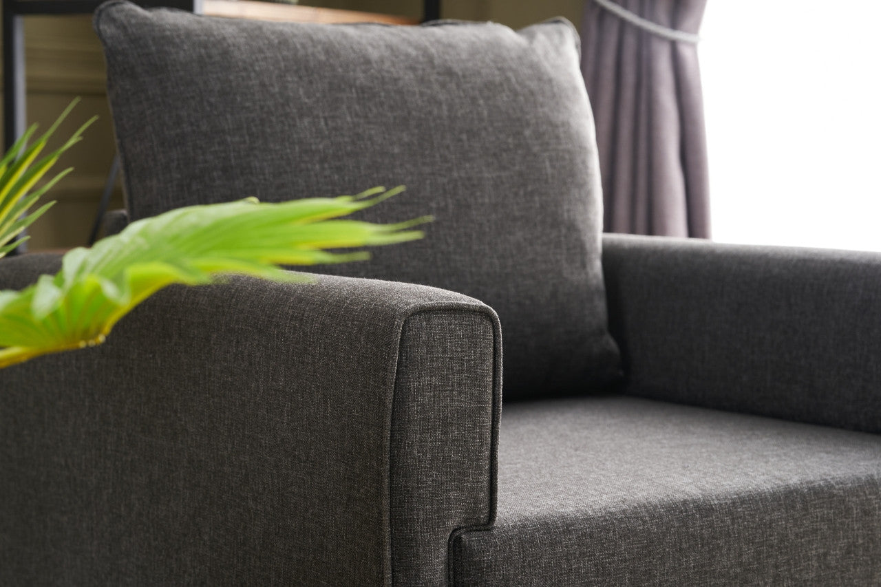 Bella Fåtölj - Antracit 1-Sits Soffa
