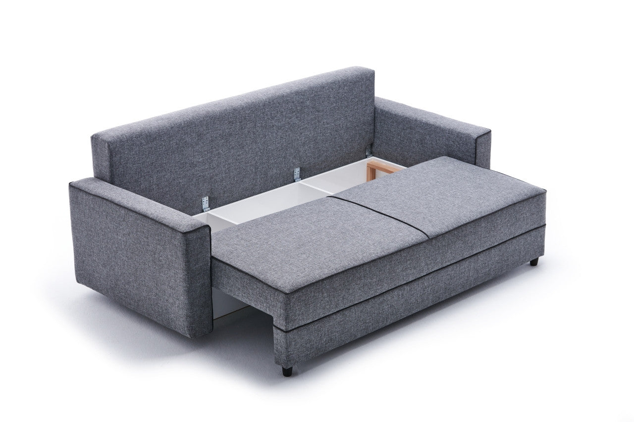 Ece - Grå 3-sits sängsoffa