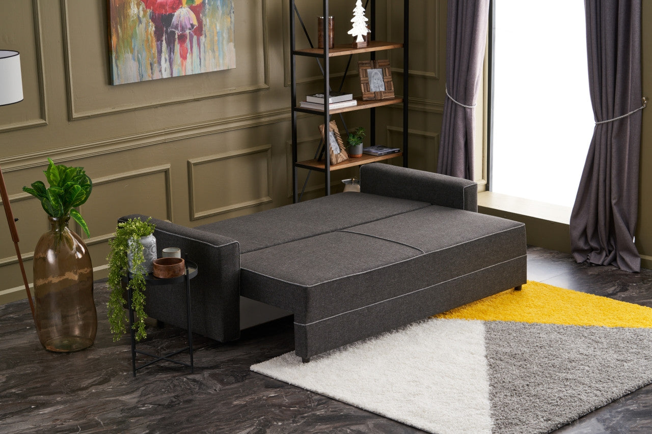 Ece - Antracit 3-sits sängsoffa