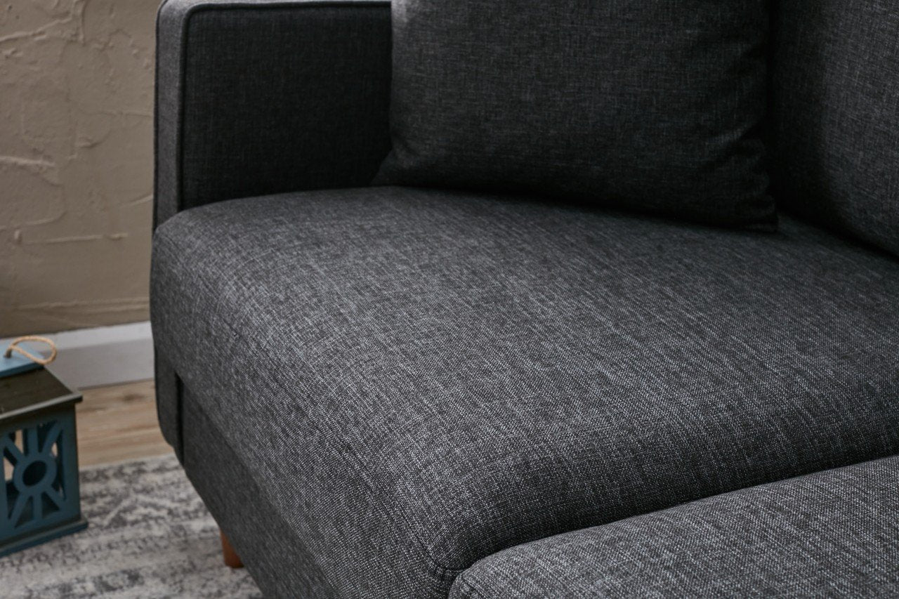 Eva - Antracit 2-Sits Soffa