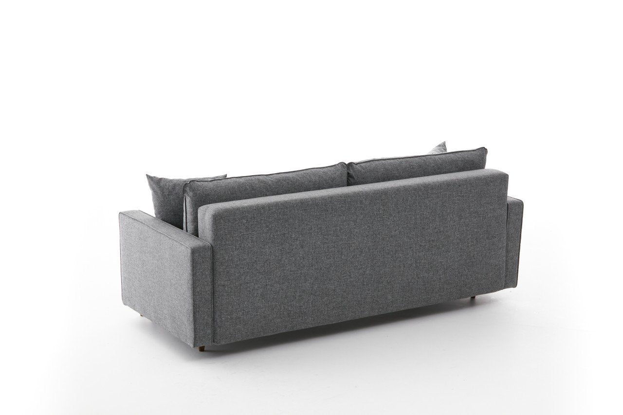 Eva - Grå 3-Sittsoffa